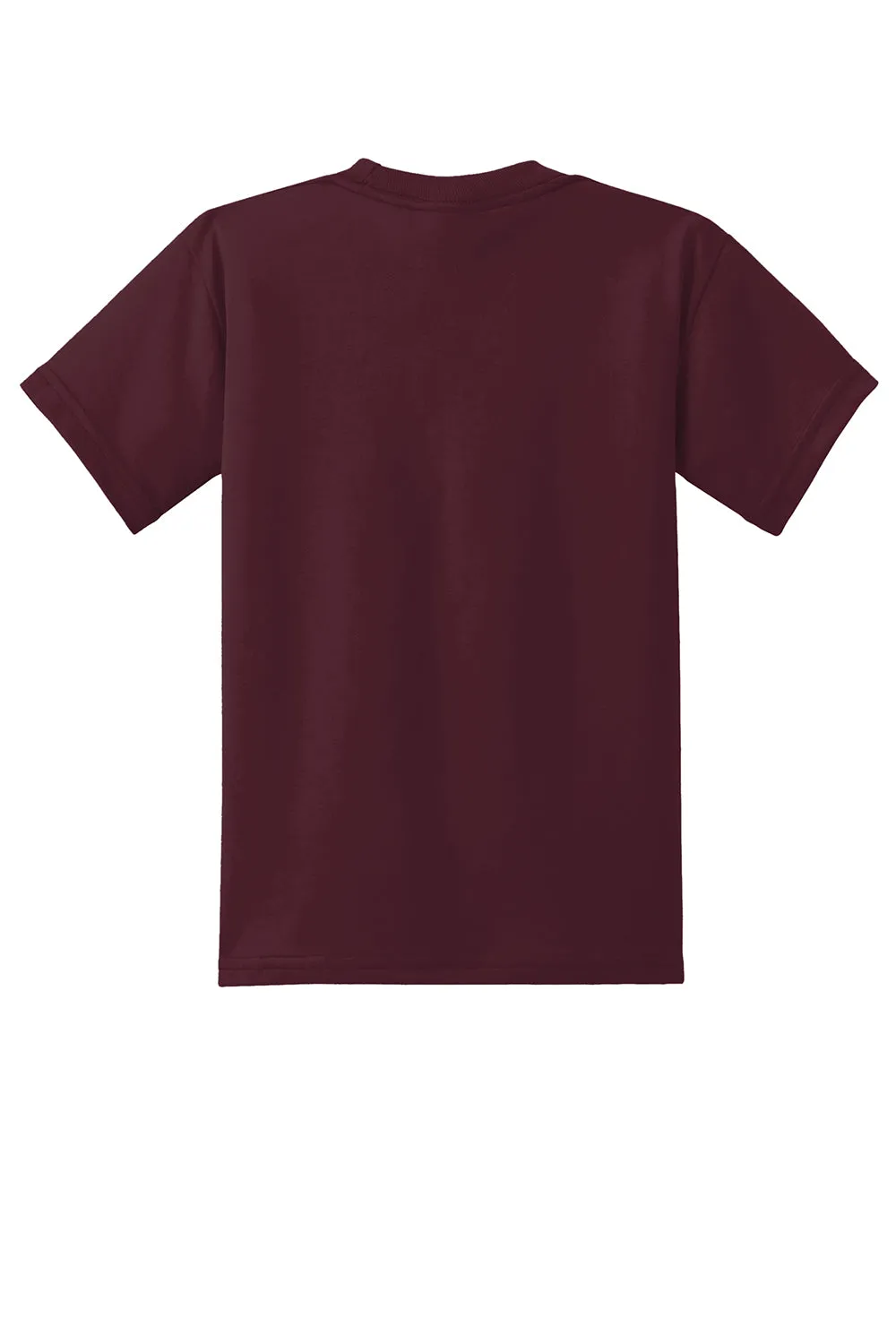 Port & Company Youth Core Kurzarm Rundhals T-Shirt - Athletik Kastanienbraun