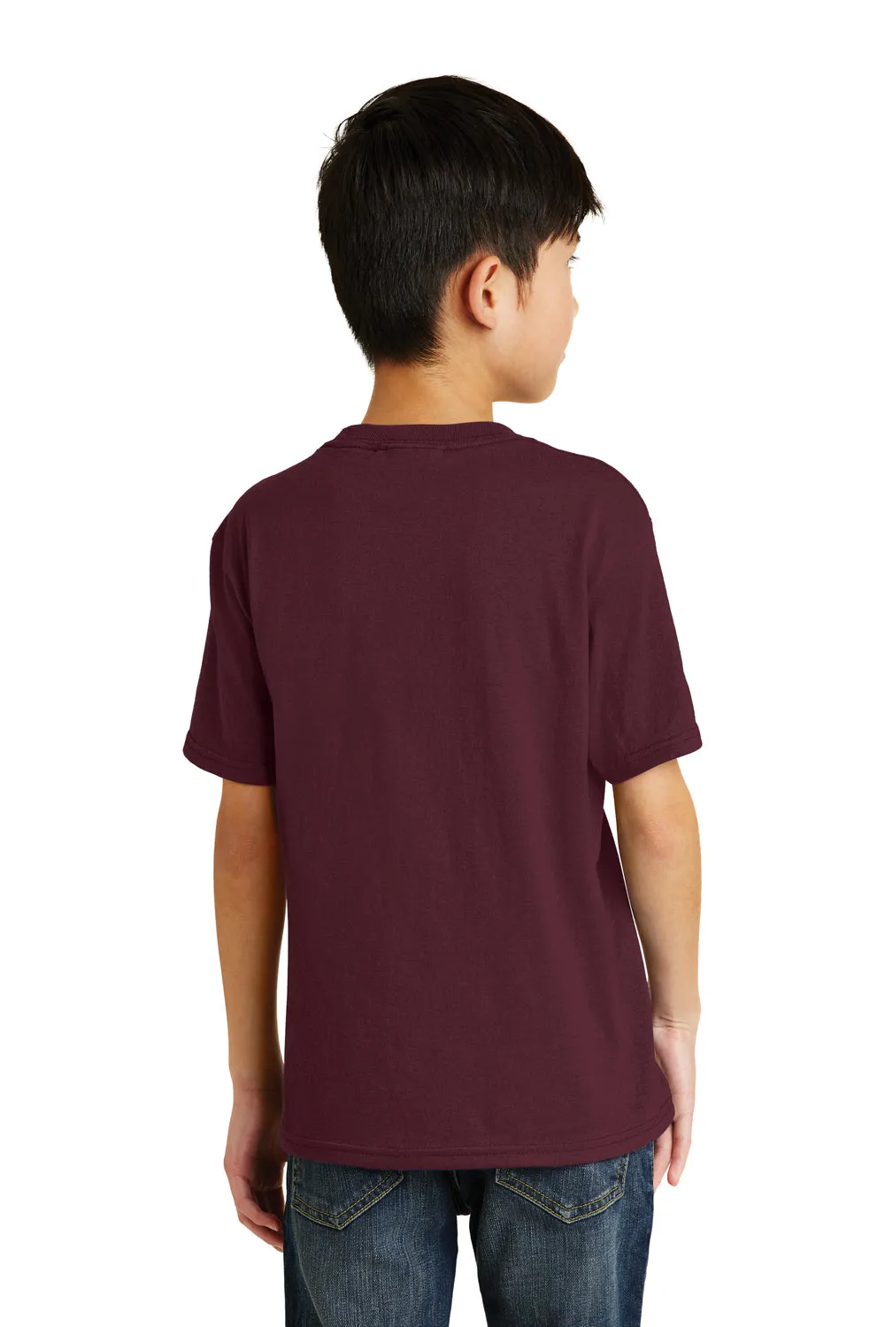 Port & Company Youth Core Kurzarm Rundhals T-Shirt - Athletik Kastanienbraun