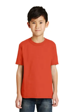 Port & Company Jugend Basic Kurzarm T-Shirt - Orange