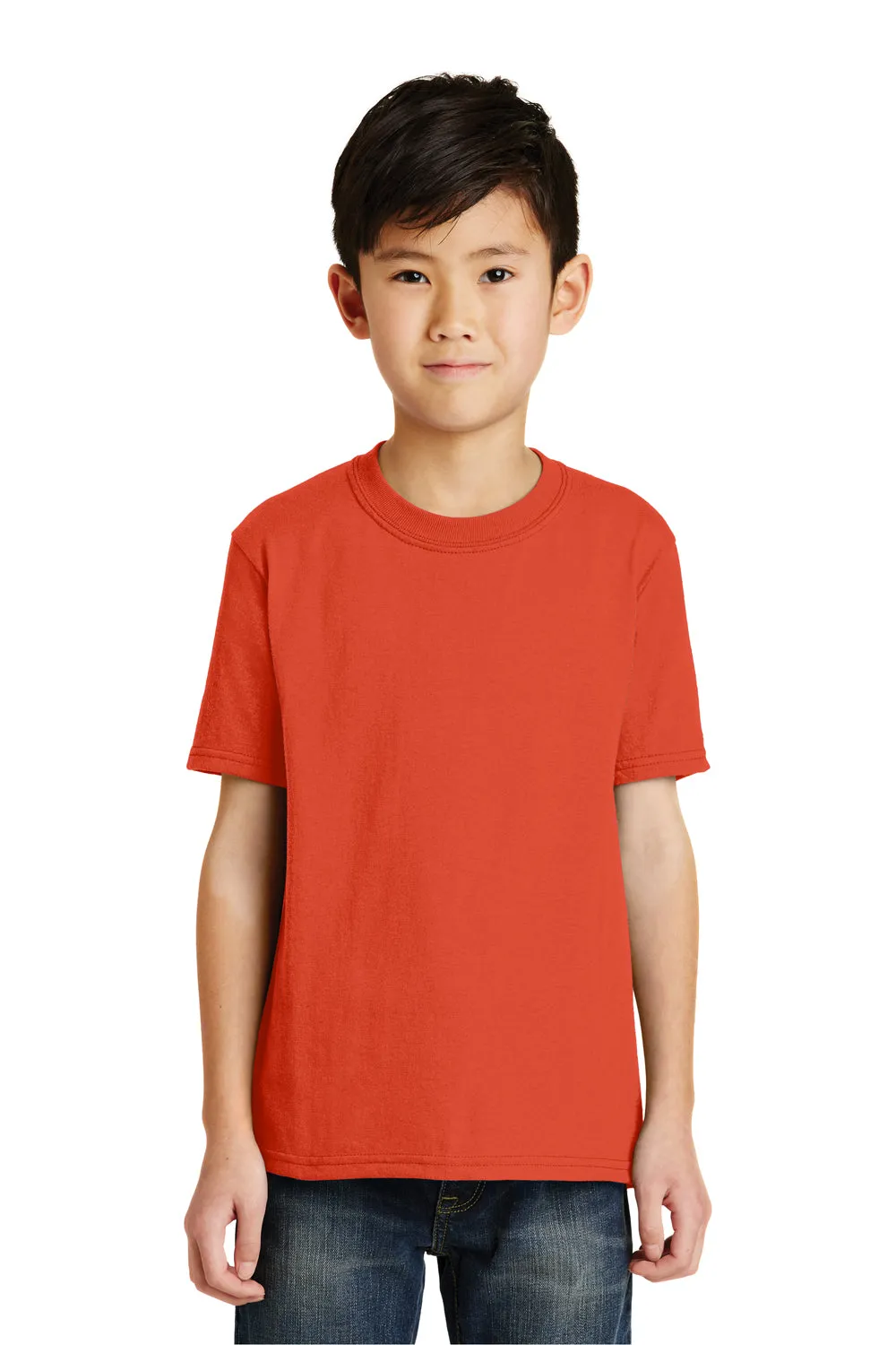 Port & Company Jugend Basic Kurzarm T-Shirt - Orange
