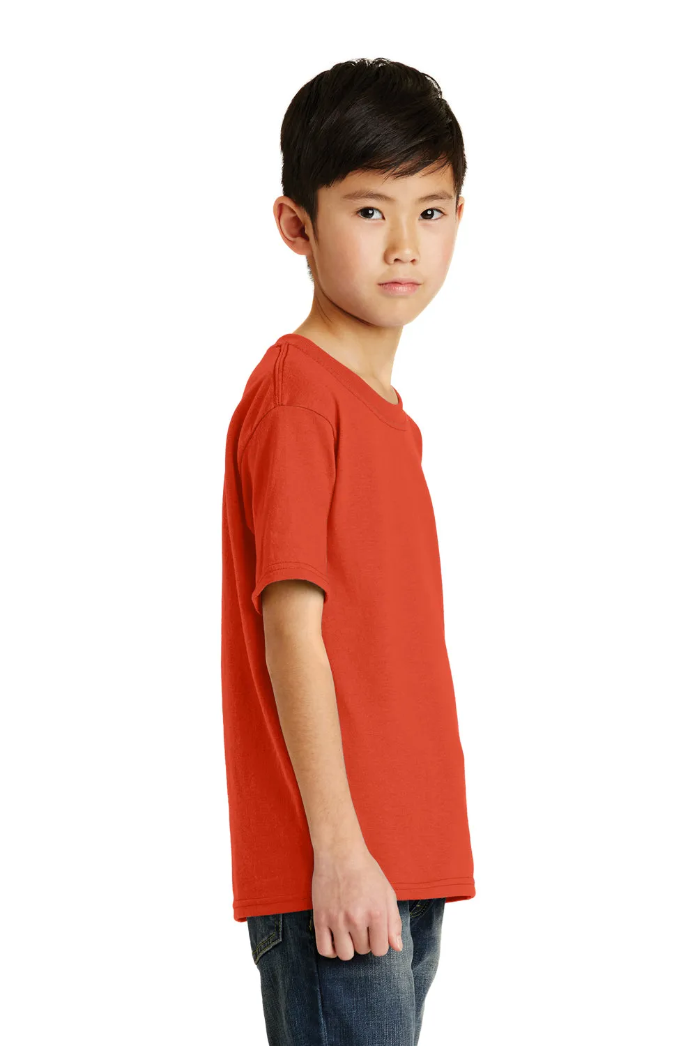 Port & Company Jugend Basic Kurzarm T-Shirt - Orange