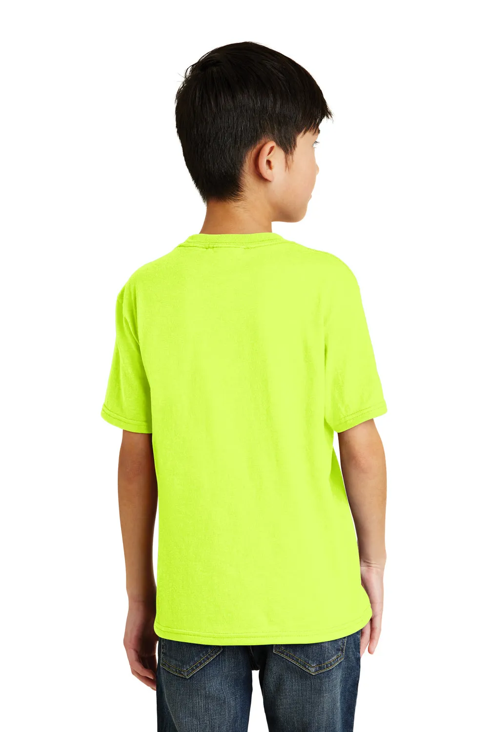Port & Company Jugend Basic Kurzarm T-Shirt - Sicherheitsgrün