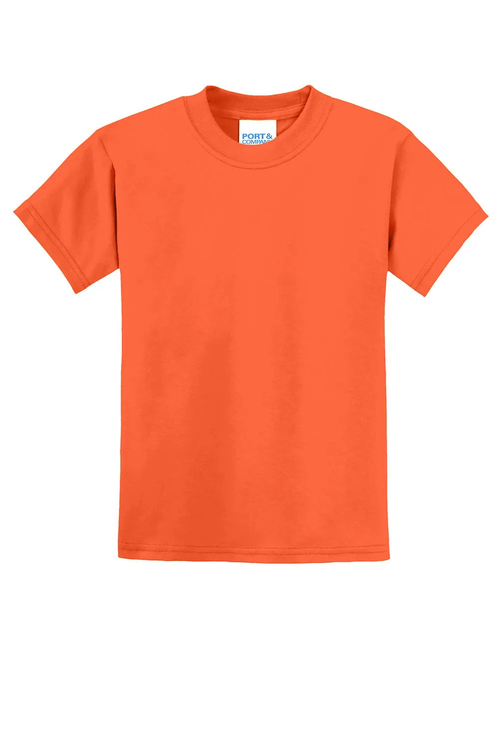 Port & Company Youth Core Kurzarm T-Shirt - Sicherheitsorange