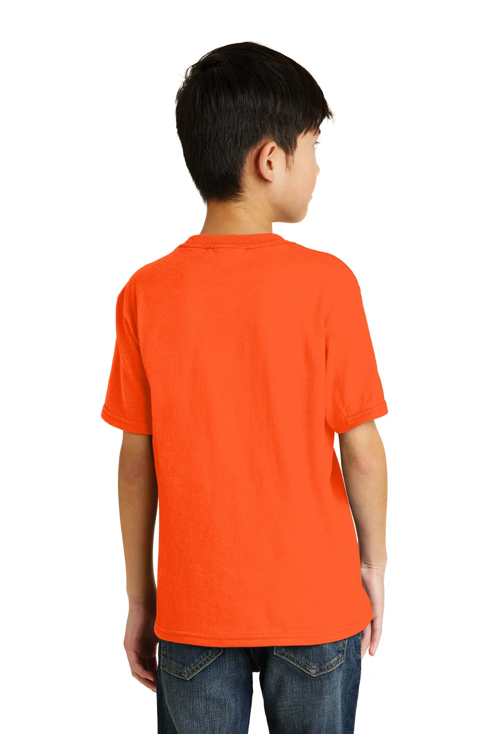 Port & Company Youth Core Kurzarm T-Shirt - Sicherheitsorange