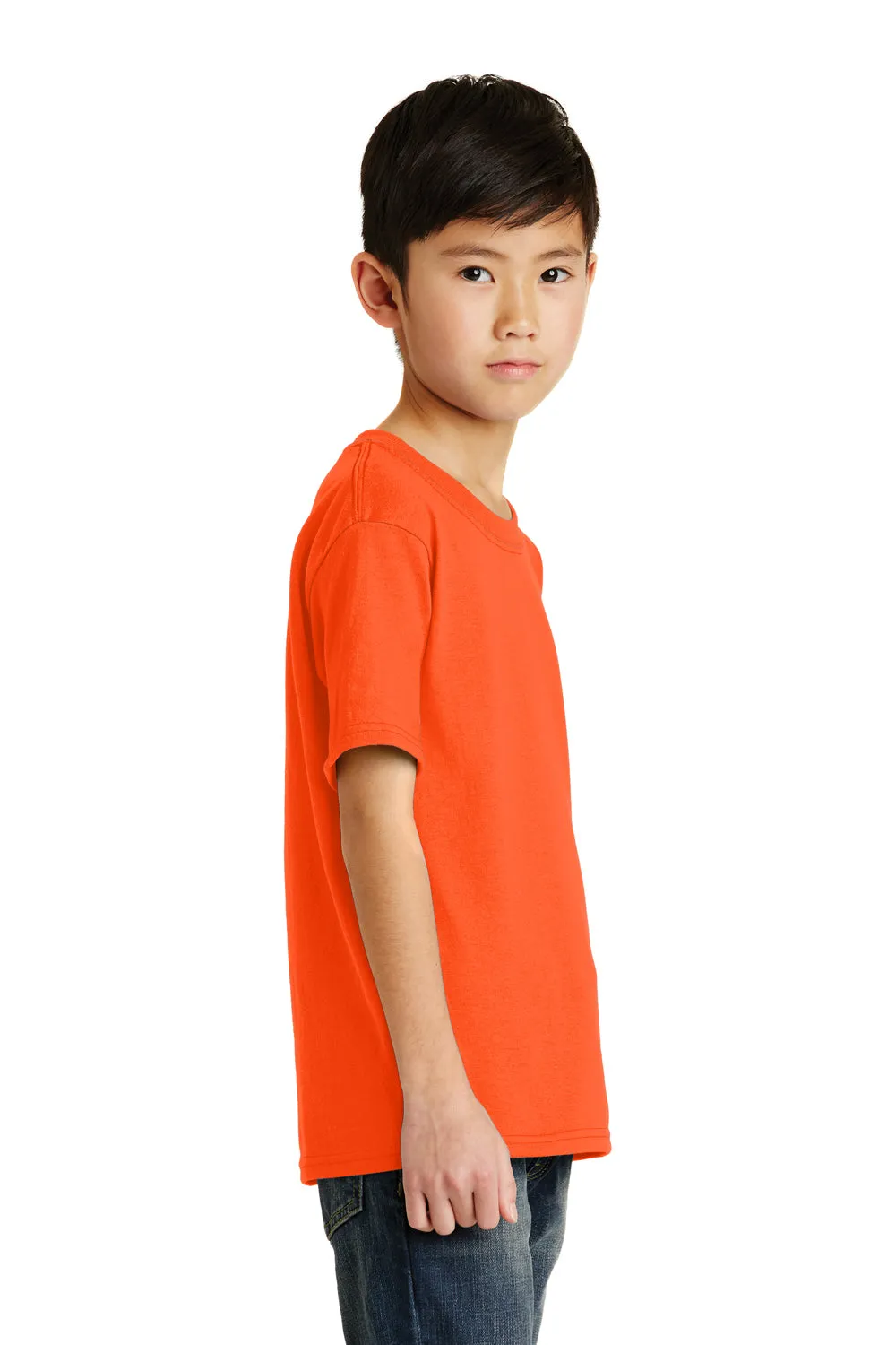 Port & Company Youth Core Kurzarm T-Shirt - Sicherheitsorange
