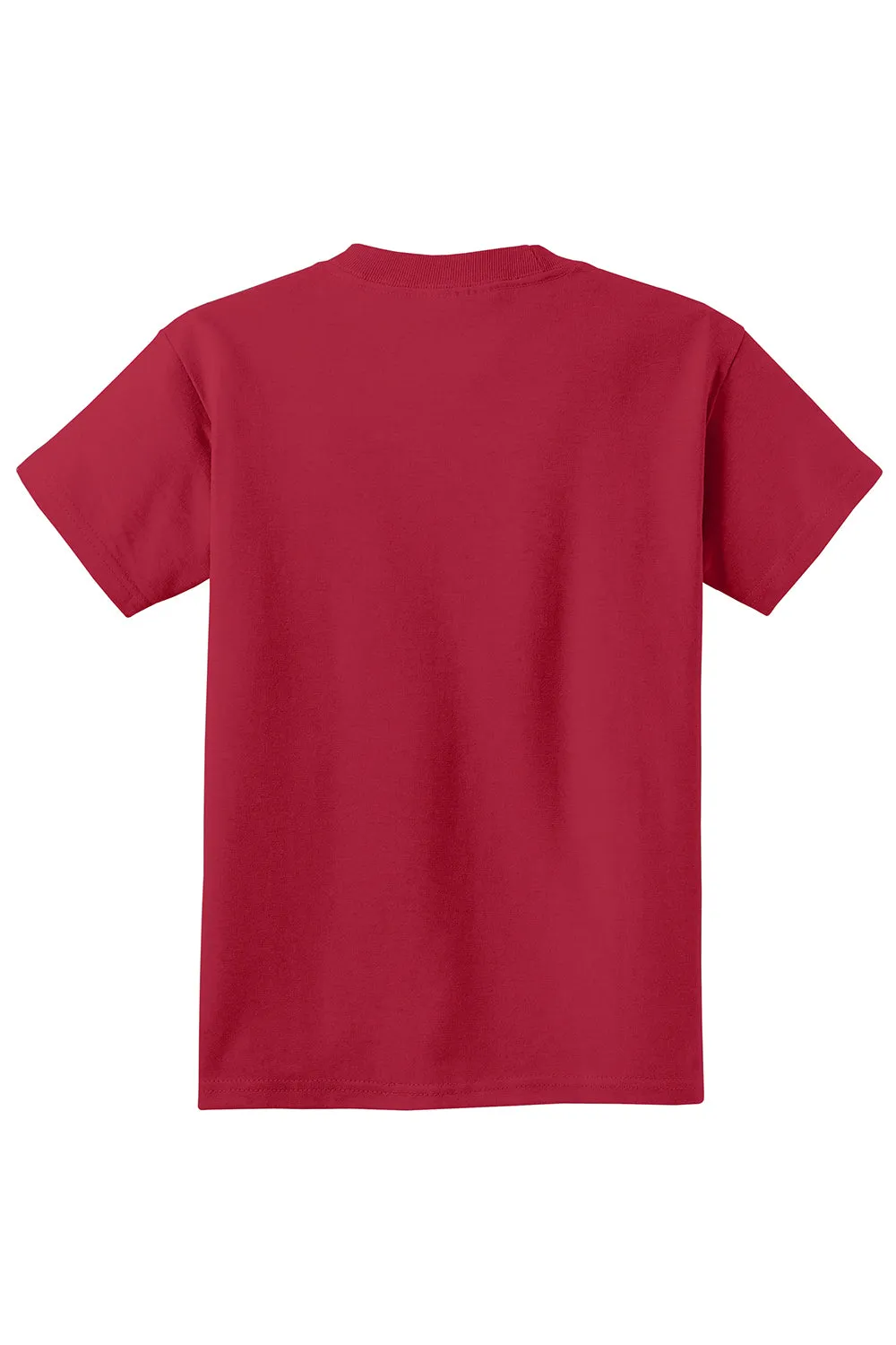 Port & Company Jugend Essential Kurzarm Rundhals T-Shirt - Rot