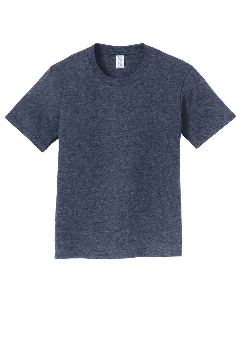 Port & Company Jugend Fan Lieblings Kurzarm Rundhals T-Shirt - Meliert Marineblau