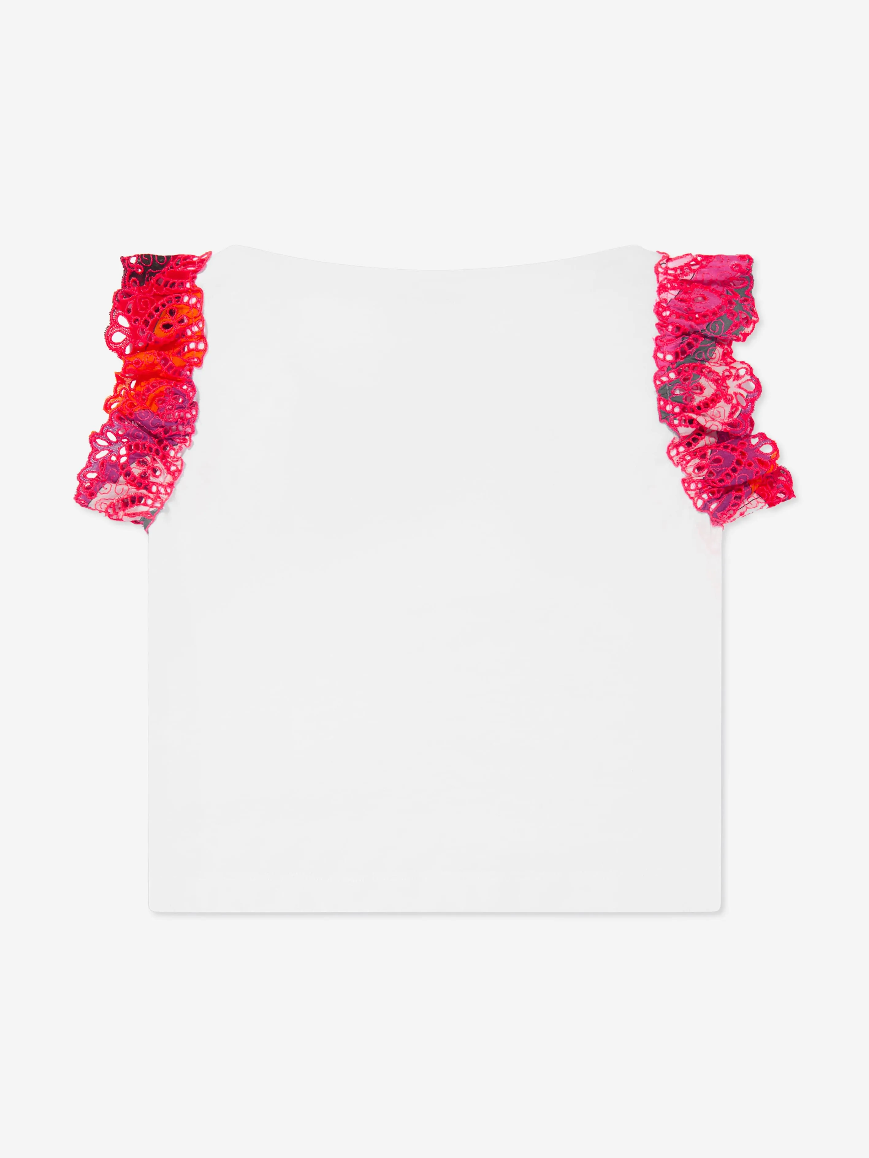Pucci Girls Logo T-Shirt in Weiß