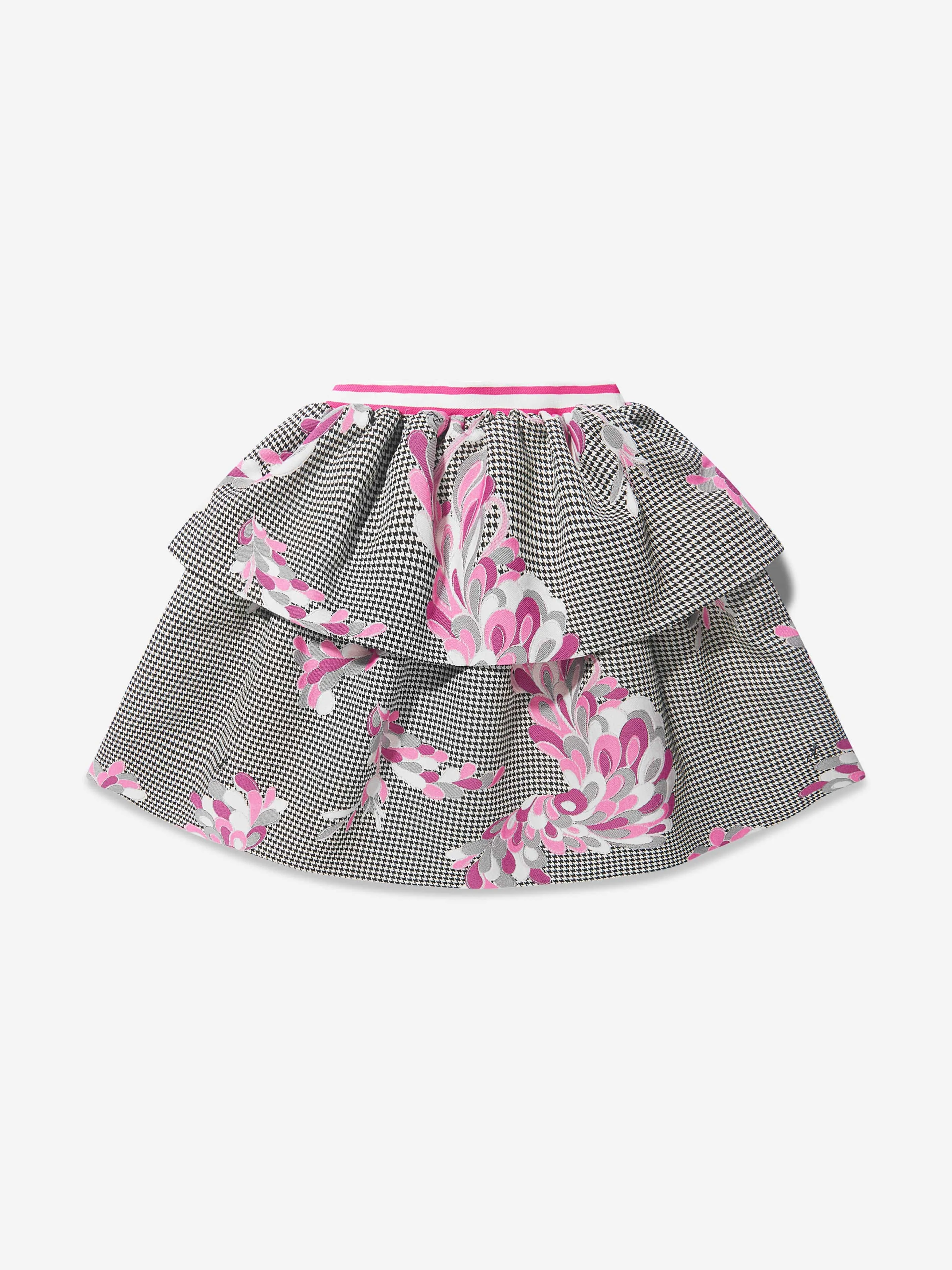 Pucci Girls Gemusterter Etagenrock