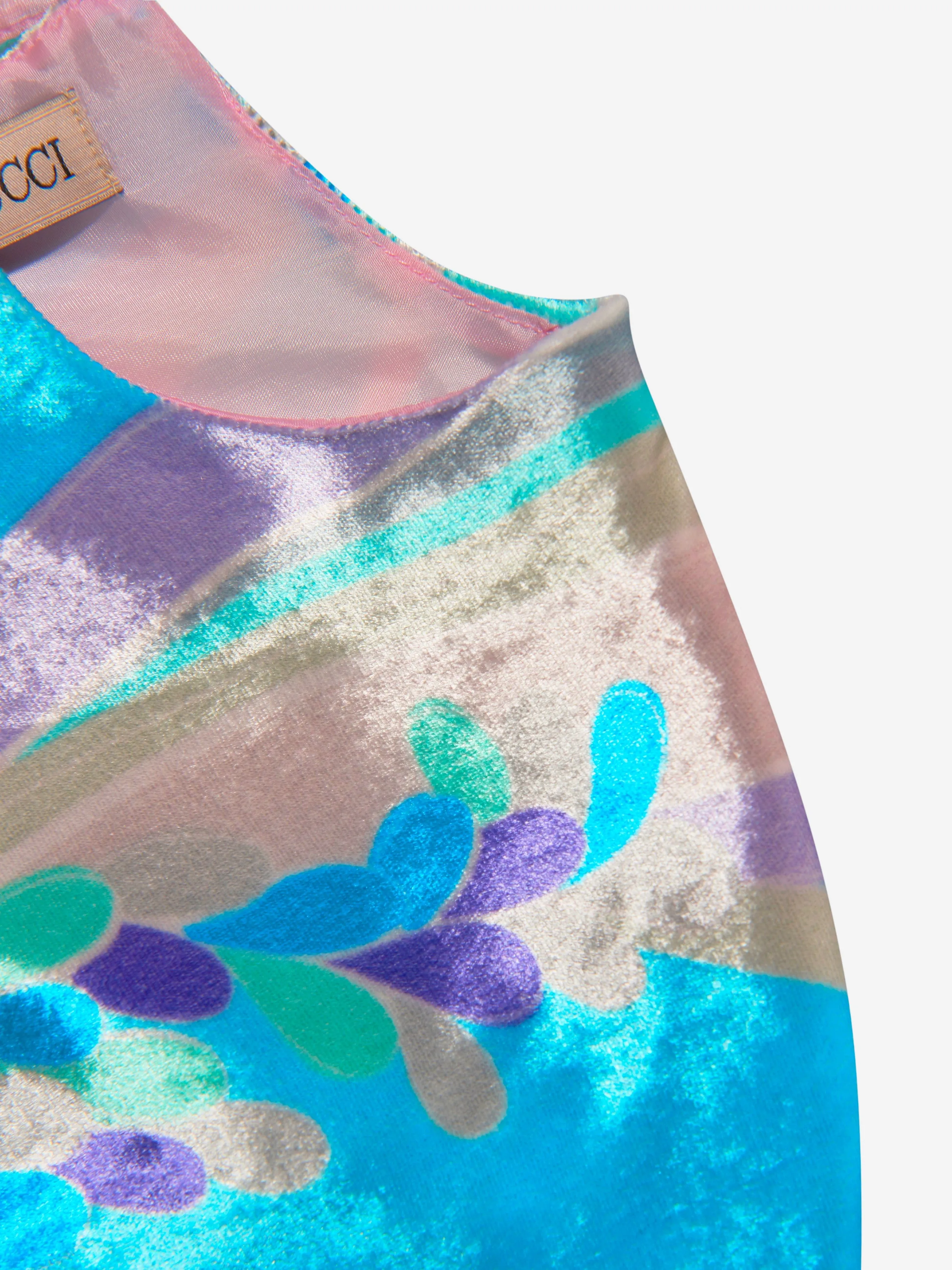 Pucci Girls Samt Bluse mit Muster