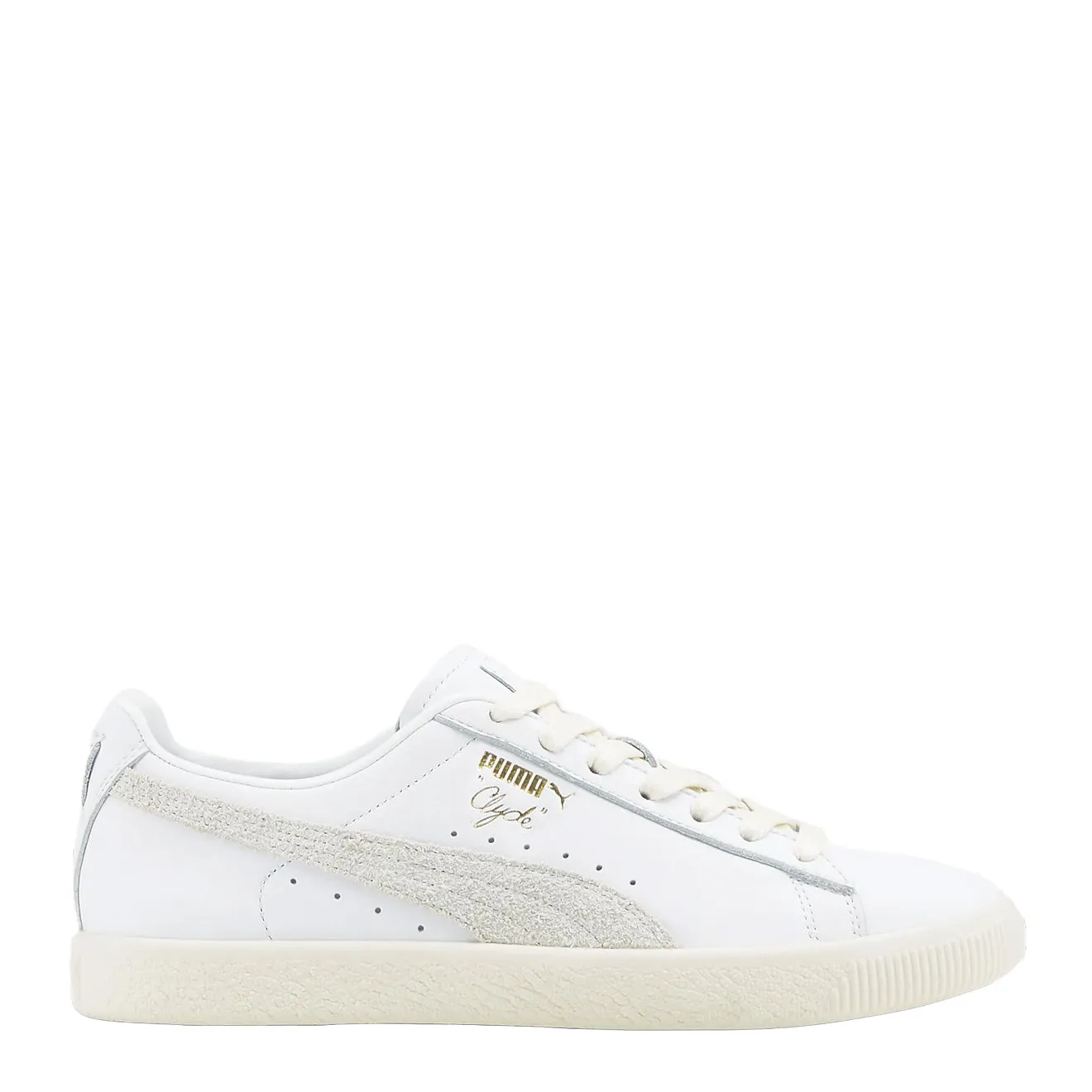Puma Clyde Base Trainer Puma Weiß / Flüsterweiß / Puma Team Gold