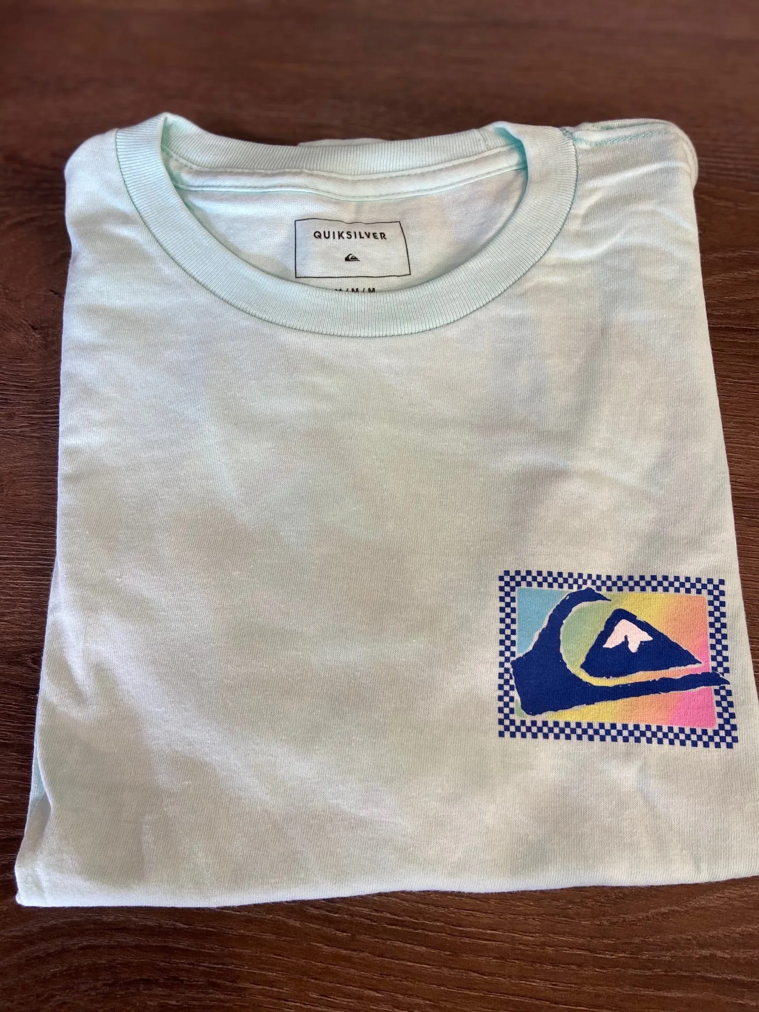 Quiksilver Summer Fade Herren SS T-Shirt - Hellblaugrün