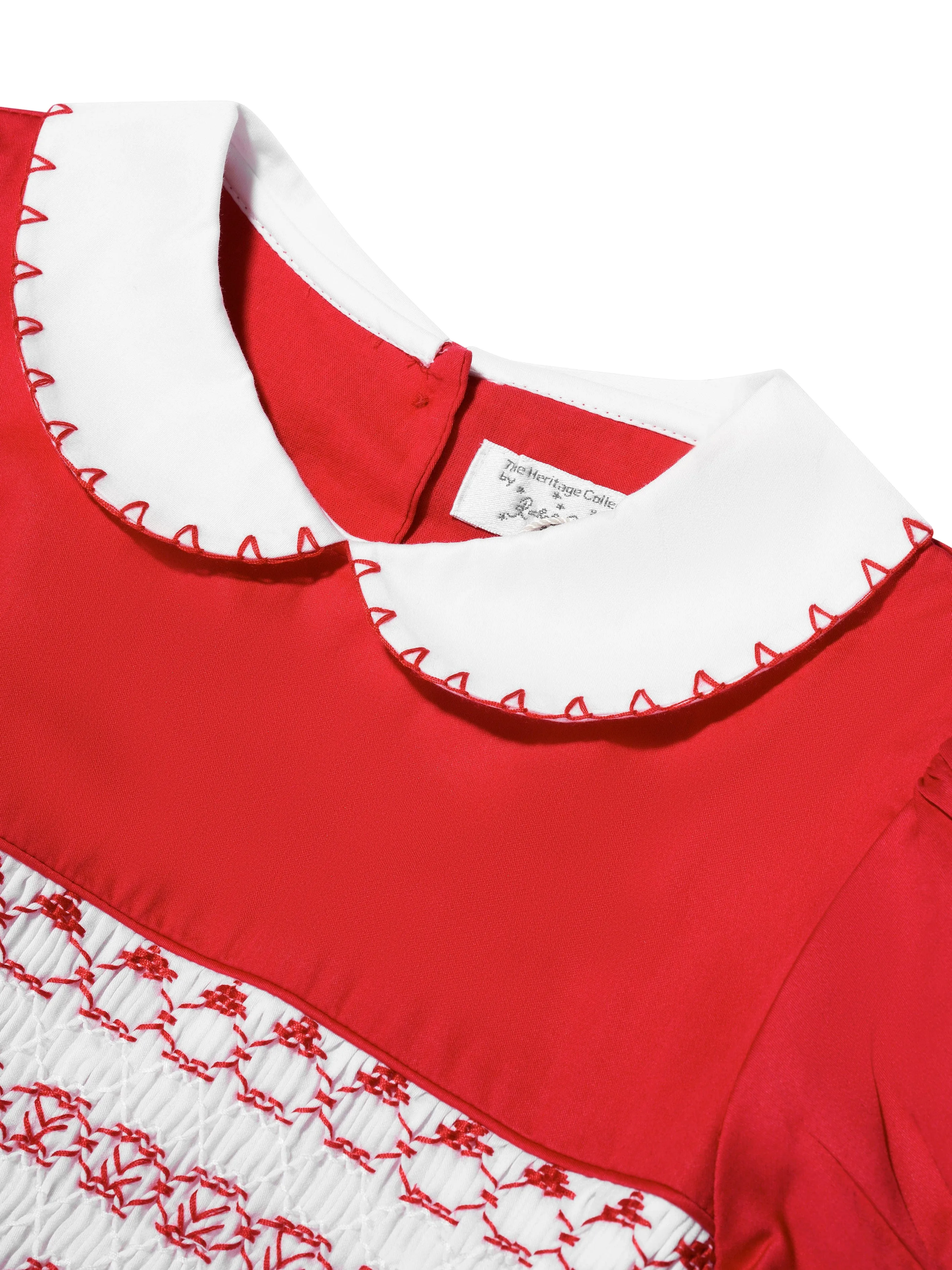 Rachel Riley Mädchen Klassisches Rüschenkleid in Rot