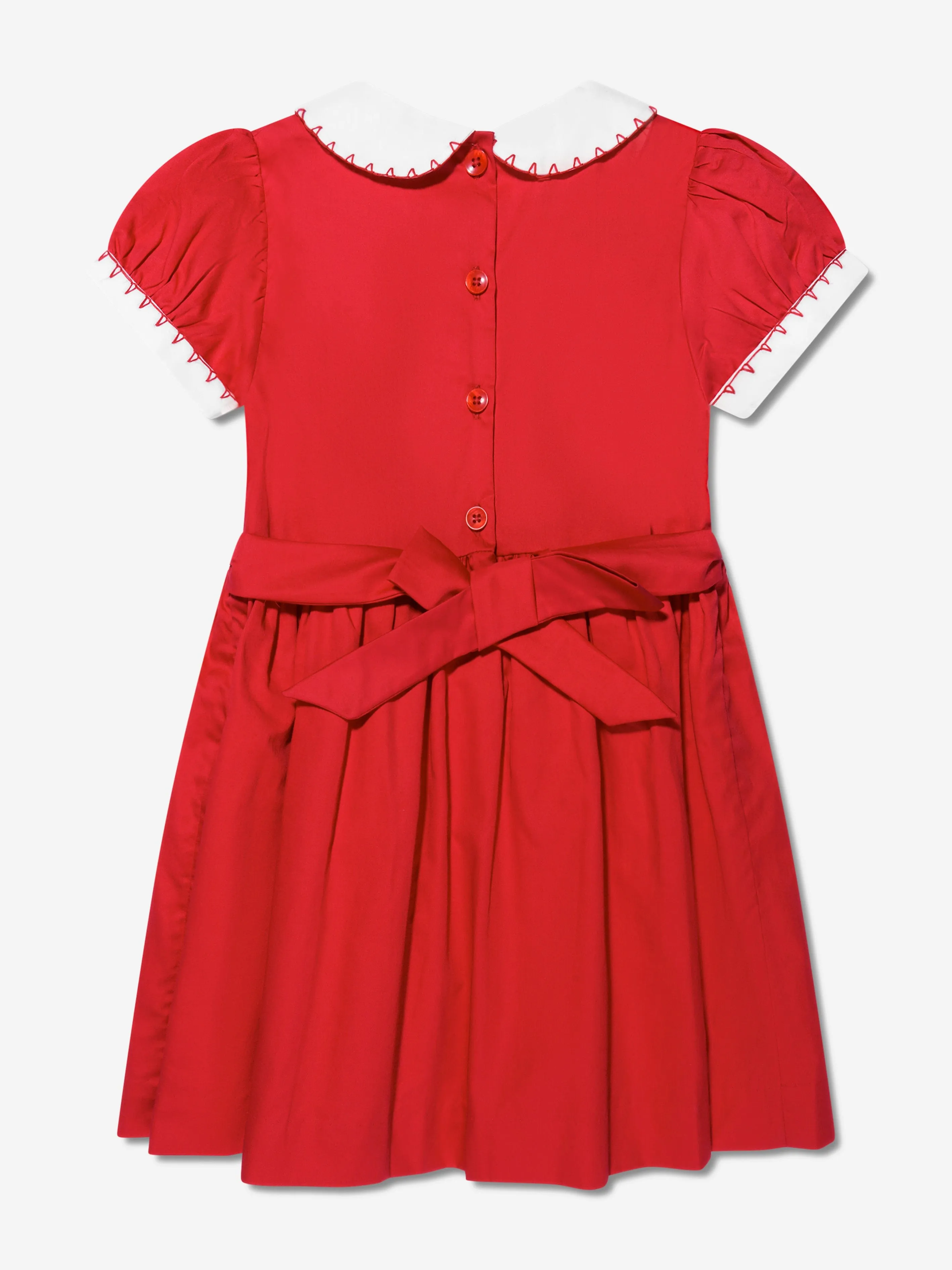 Rachel Riley Mädchen Klassisches Rüschenkleid in Rot