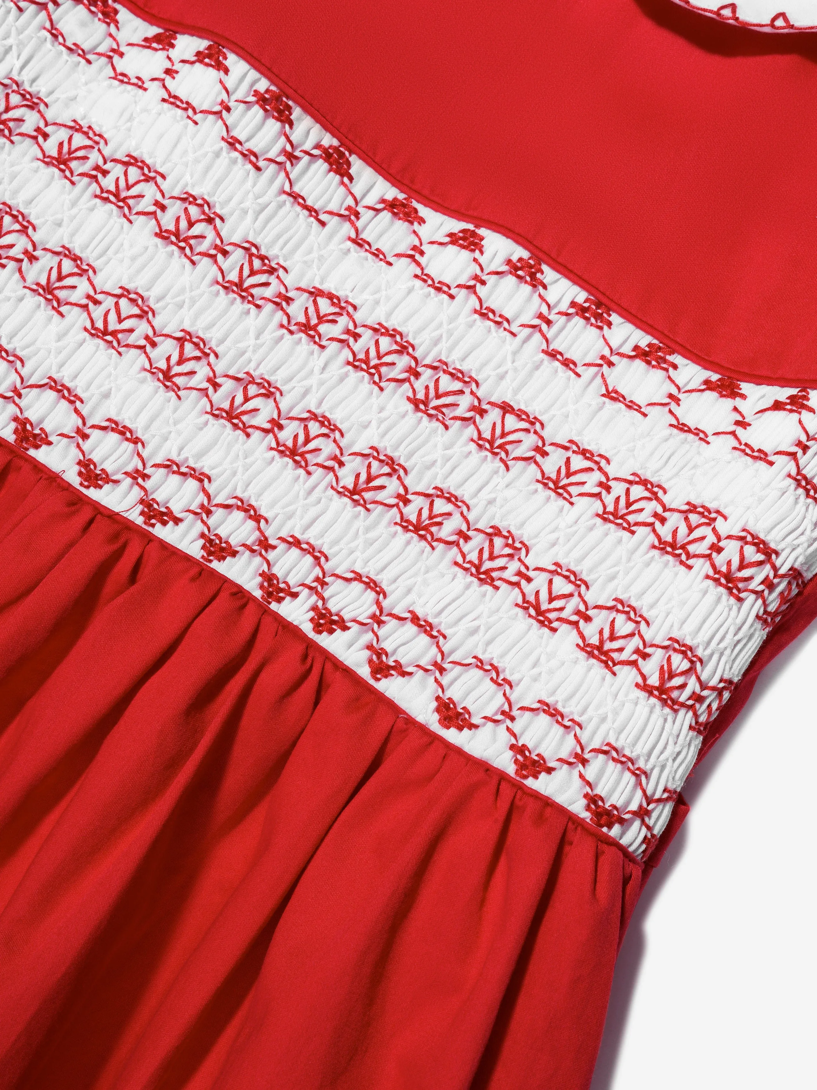 Rachel Riley Mädchen Klassisches Rüschenkleid in Rot