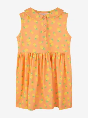 Rachel Riley Mädchen Ananas-Kleid in Orange