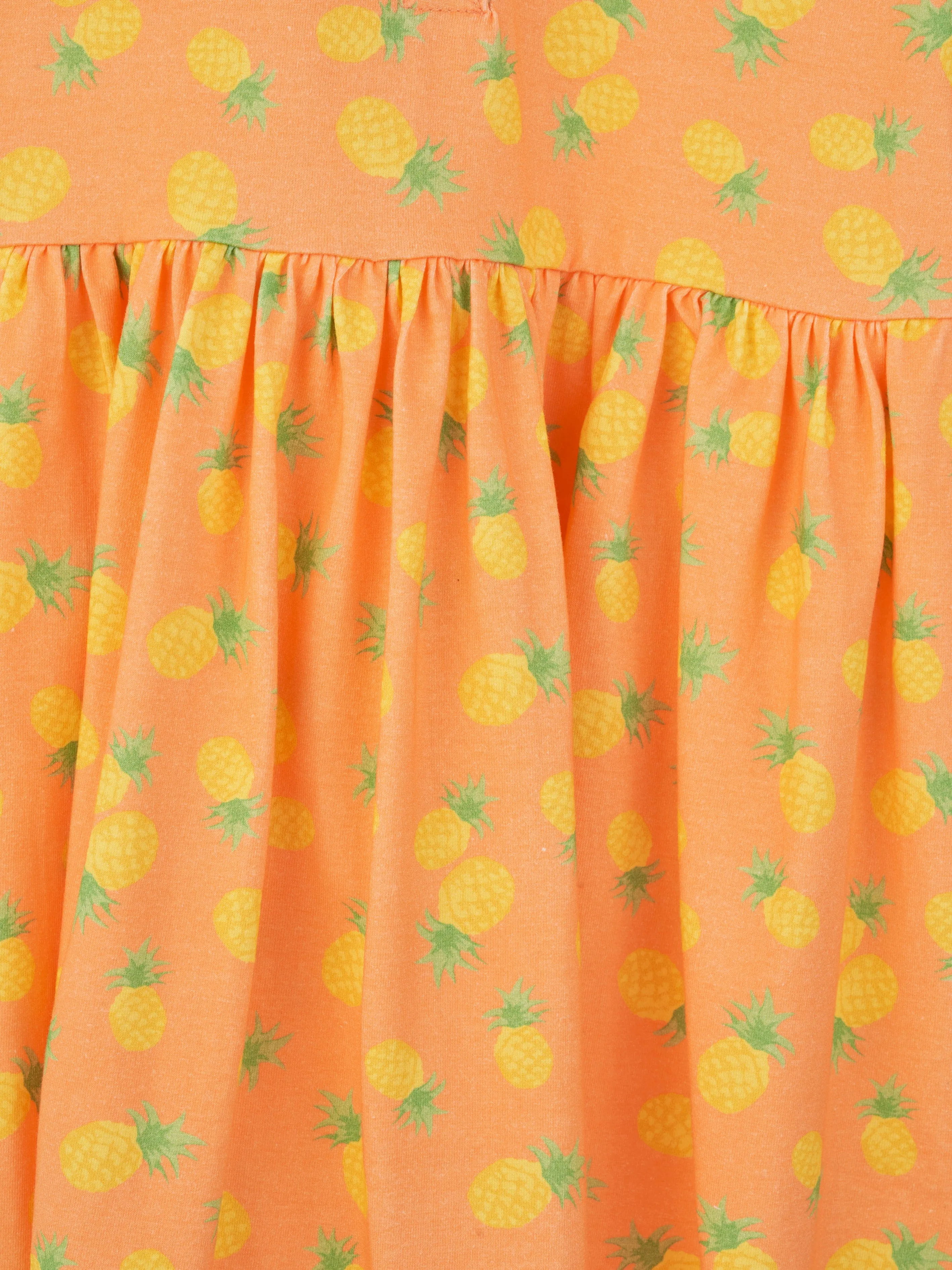 Rachel Riley Mädchen Ananas-Kleid in Orange