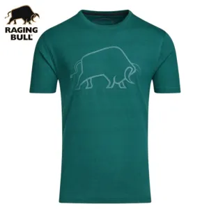 Raging Bull High Build Forest Green T-Shirt Grün