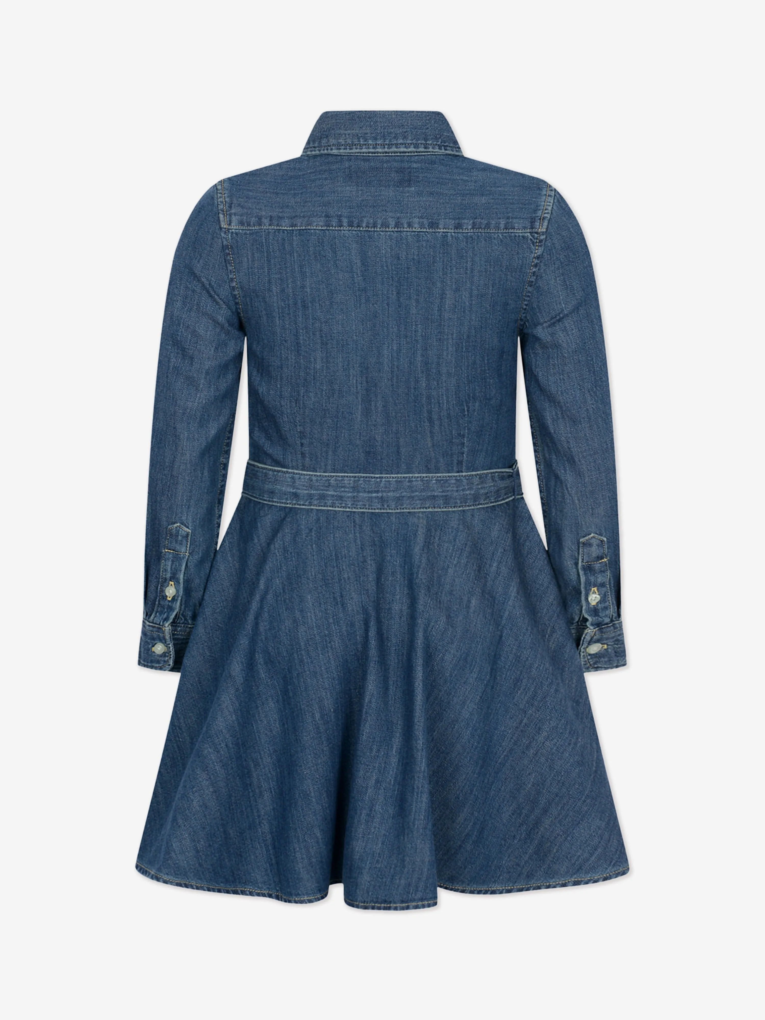 Ralph Lauren Mädchen Denim Hemdkleid in Blau