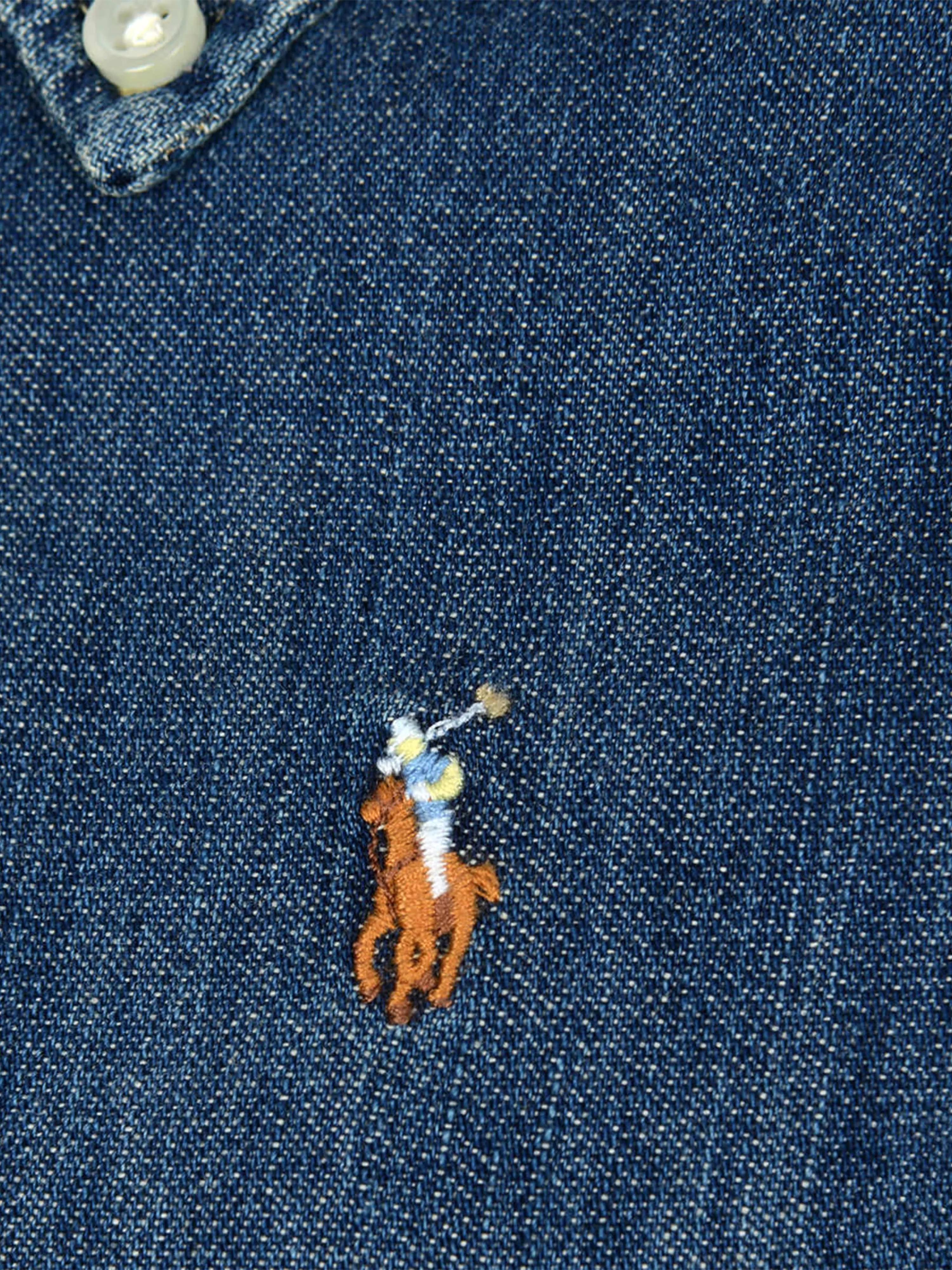 Ralph Lauren Mädchen Denim Hemdkleid in Blau