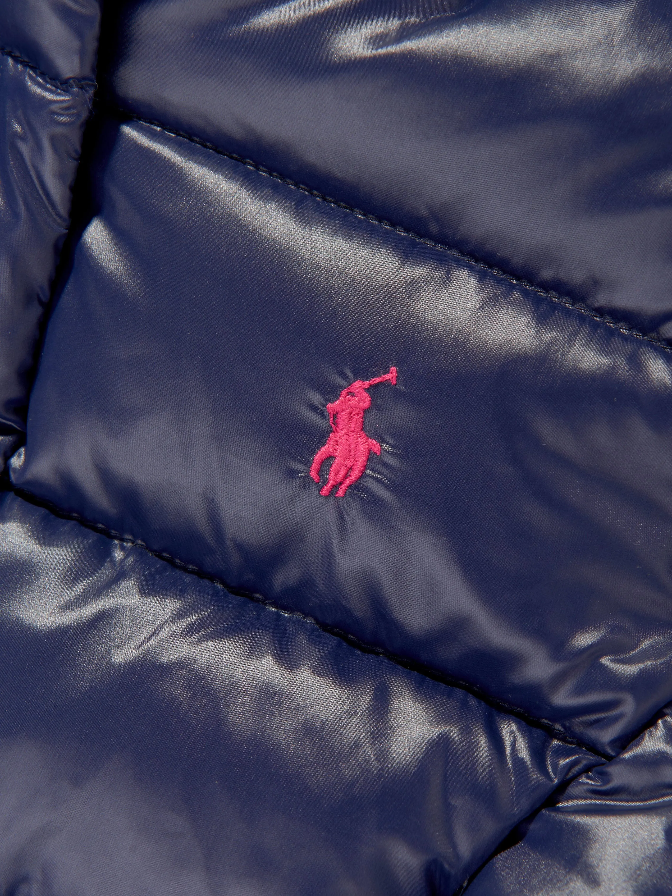 Ralph Lauren Mädchen Daunengefütterte Jacke in Marineblau