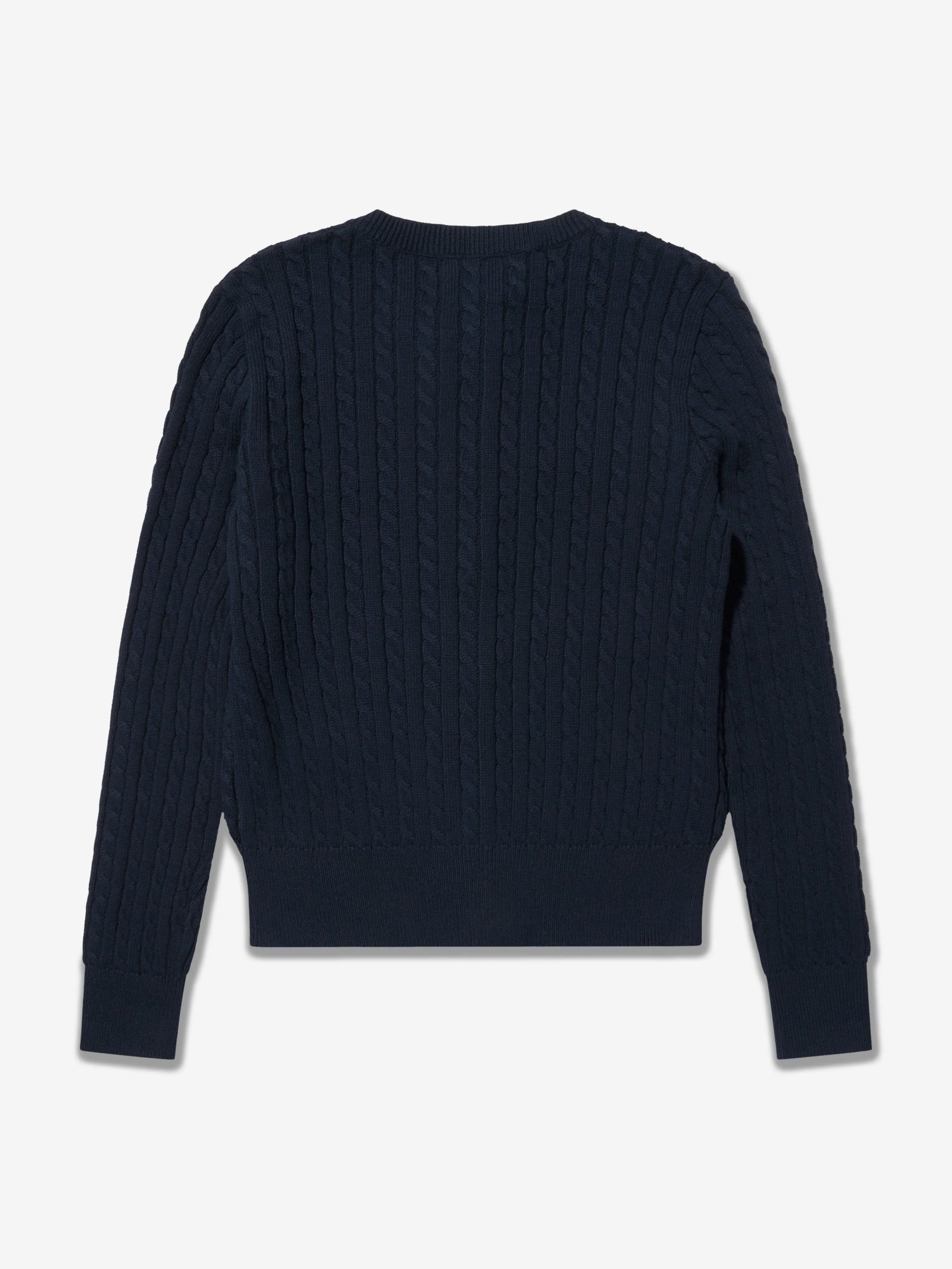 Ralph Lauren Mädchen Mini Rippstrick Cardigan in Marine
