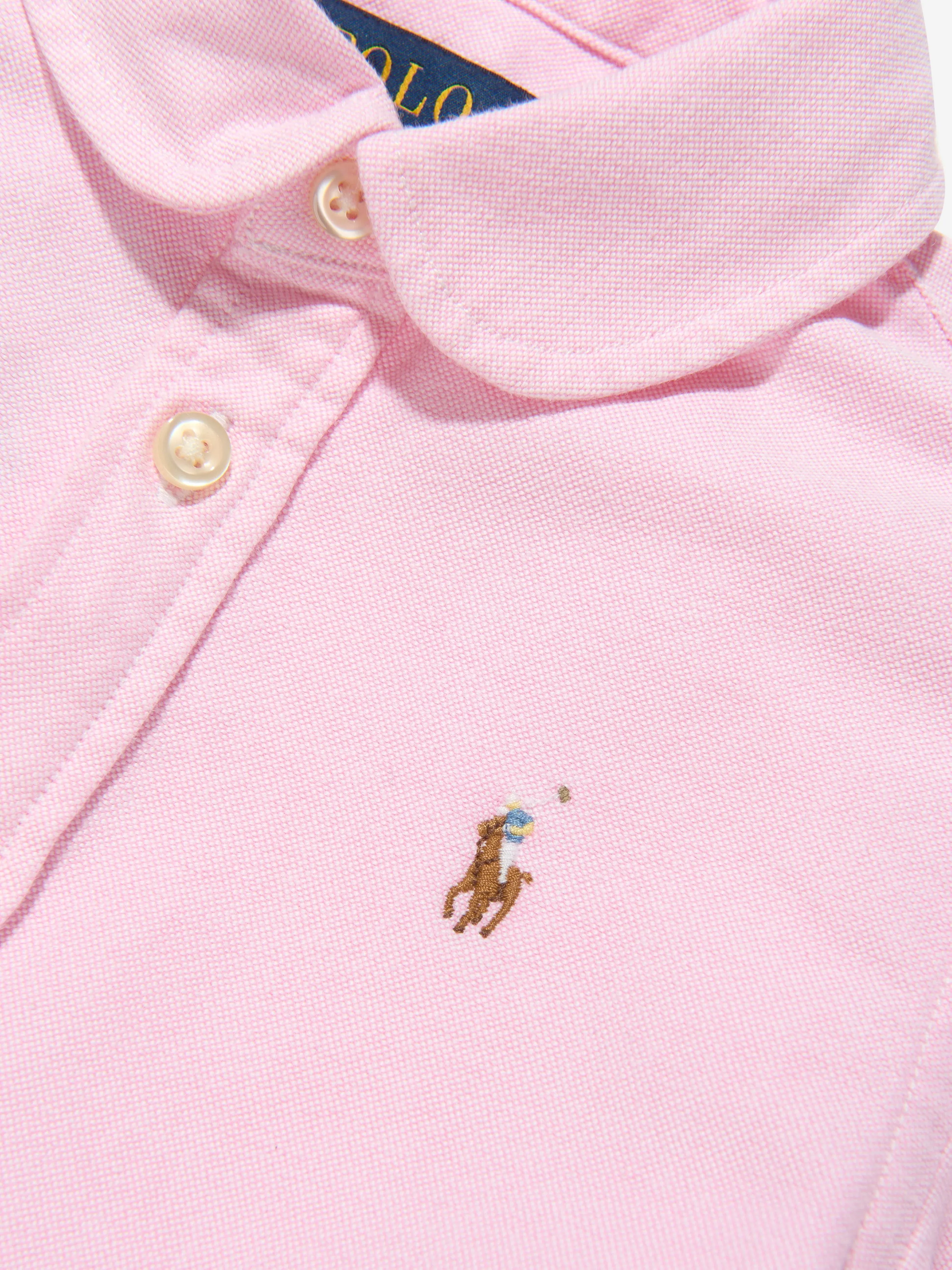 Ralph Lauren Mädchen Oxford Hemdkleid in Rosa
