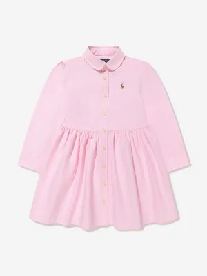 Ralph Lauren Mädchen Oxford Hemdkleid in Rosa