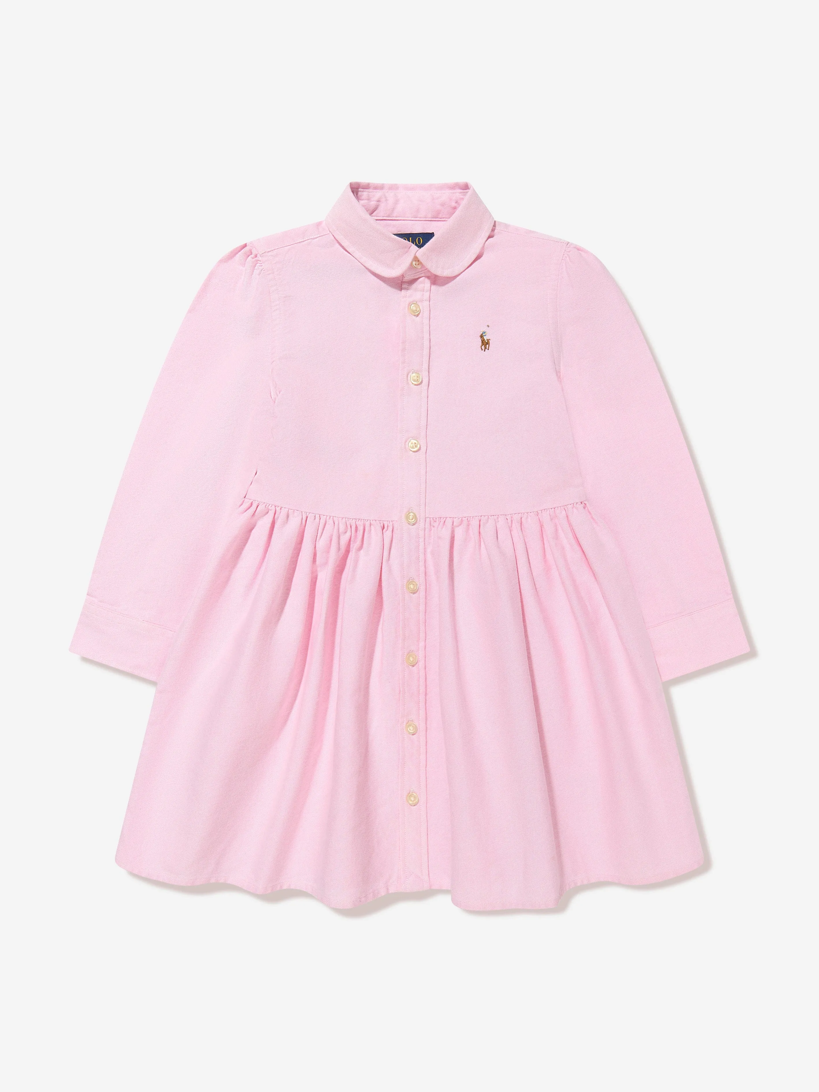 Ralph Lauren Mädchen Oxford Hemdkleid in Rosa