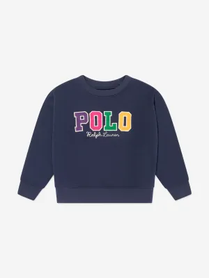 Ralph Lauren Mädchen Polo Sweatshirt in Marineblau
