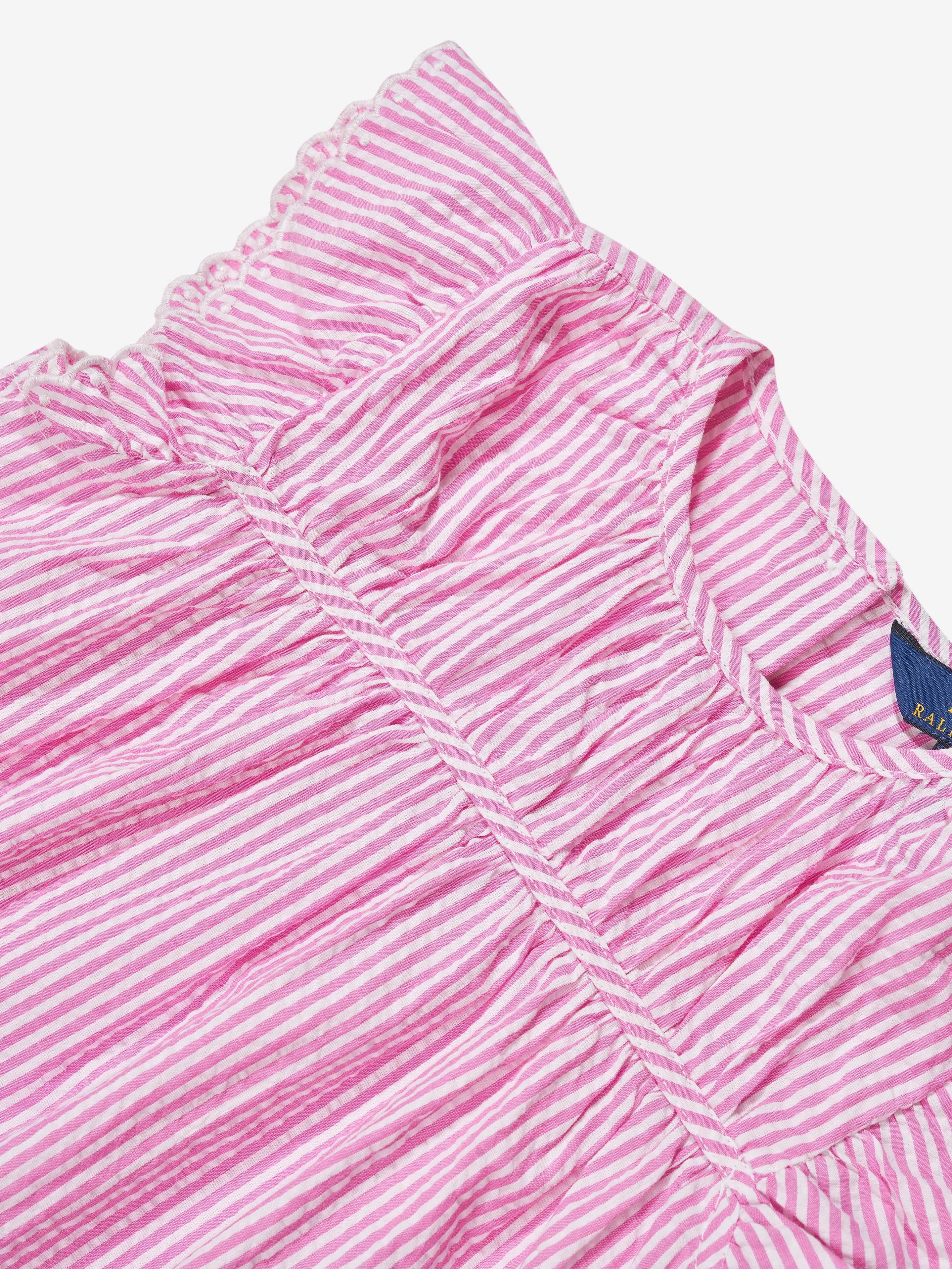 Ralph Lauren Mädchen gestreifte Bluse in Rosa