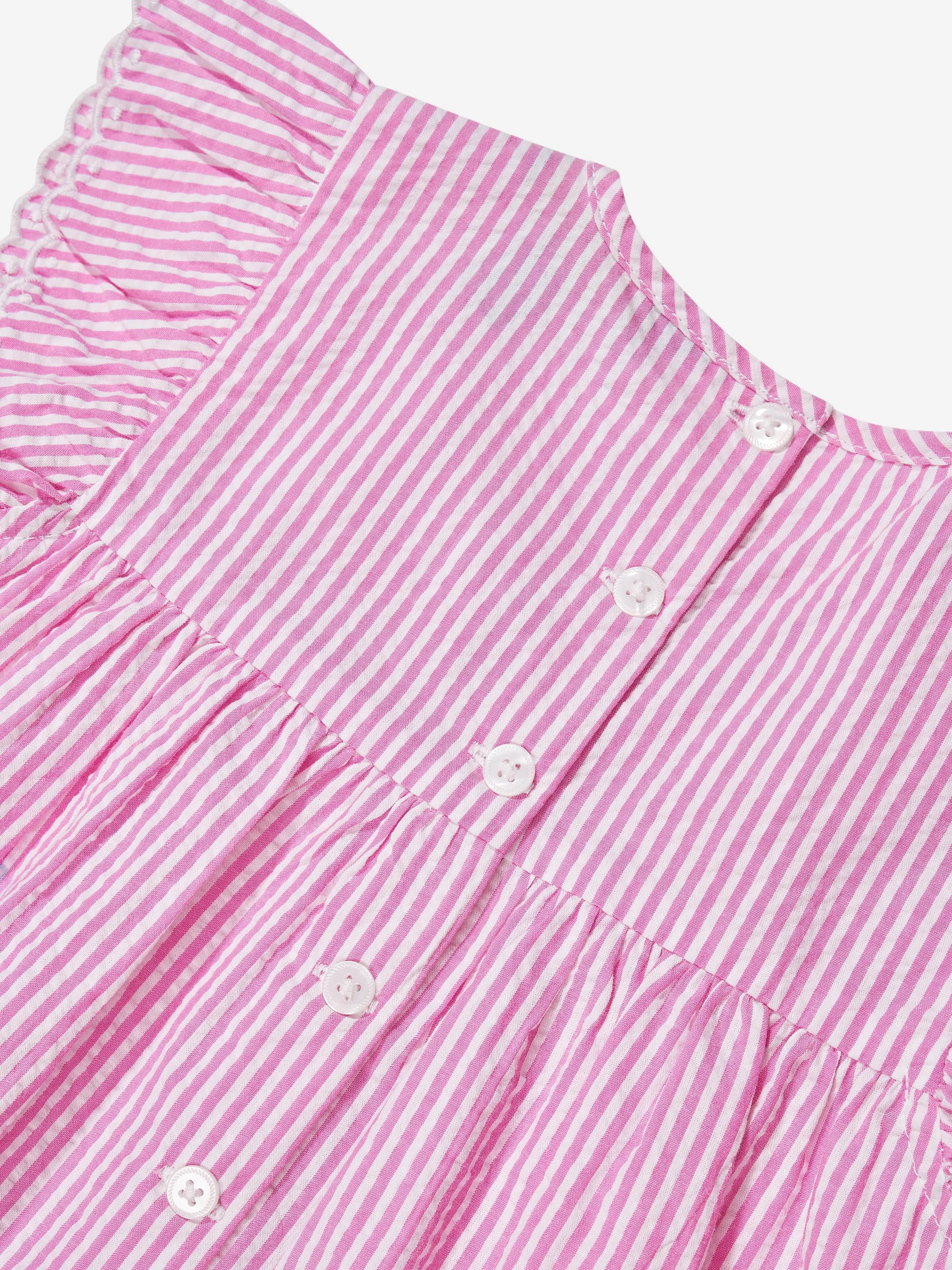 Ralph Lauren Mädchen gestreifte Bluse in Rosa