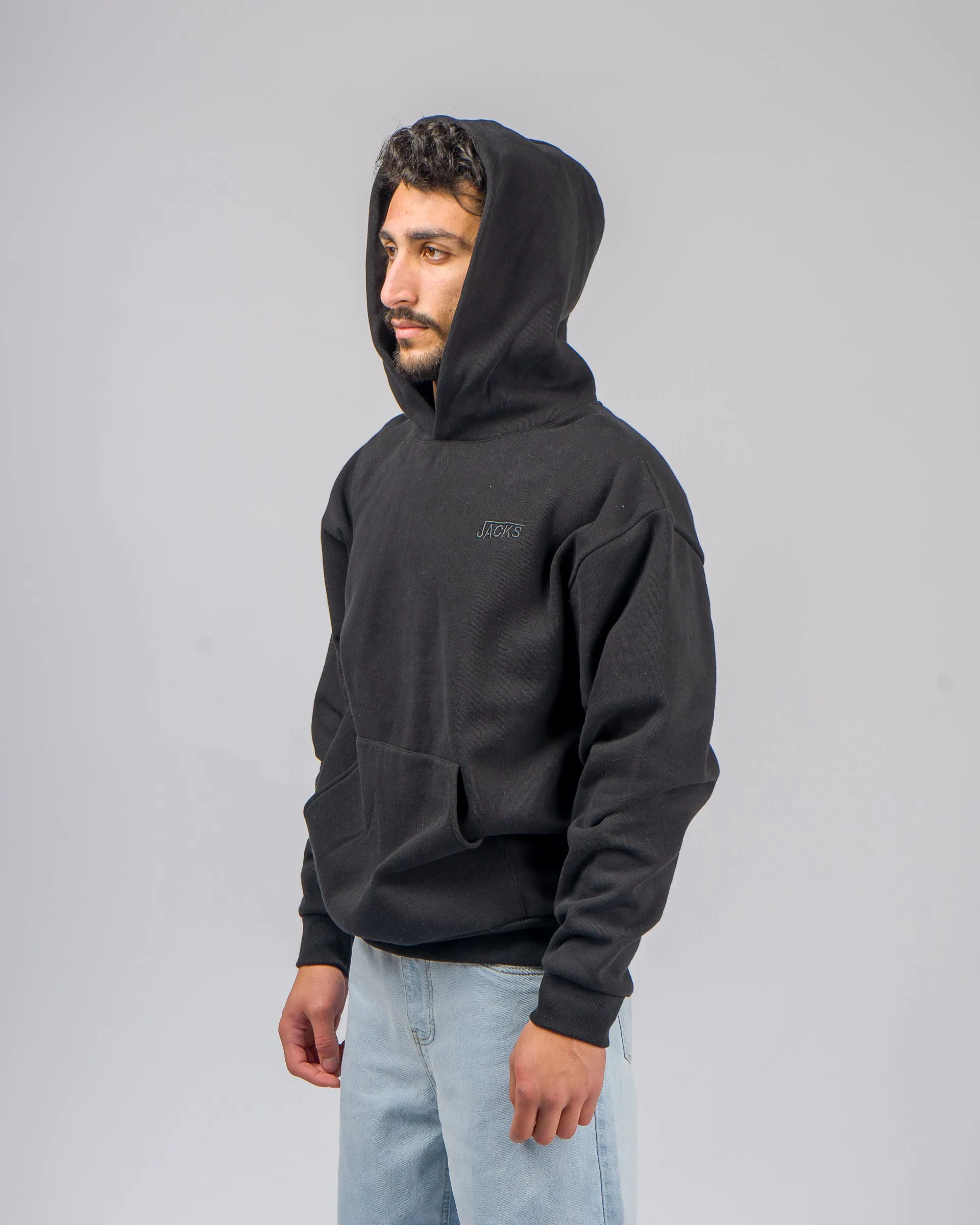 Rebound Heavyweight Pullover Hoodie - Schwarz