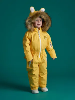 Roarsome Kids Cub Der Löwen Schneeanzug in Gelb
