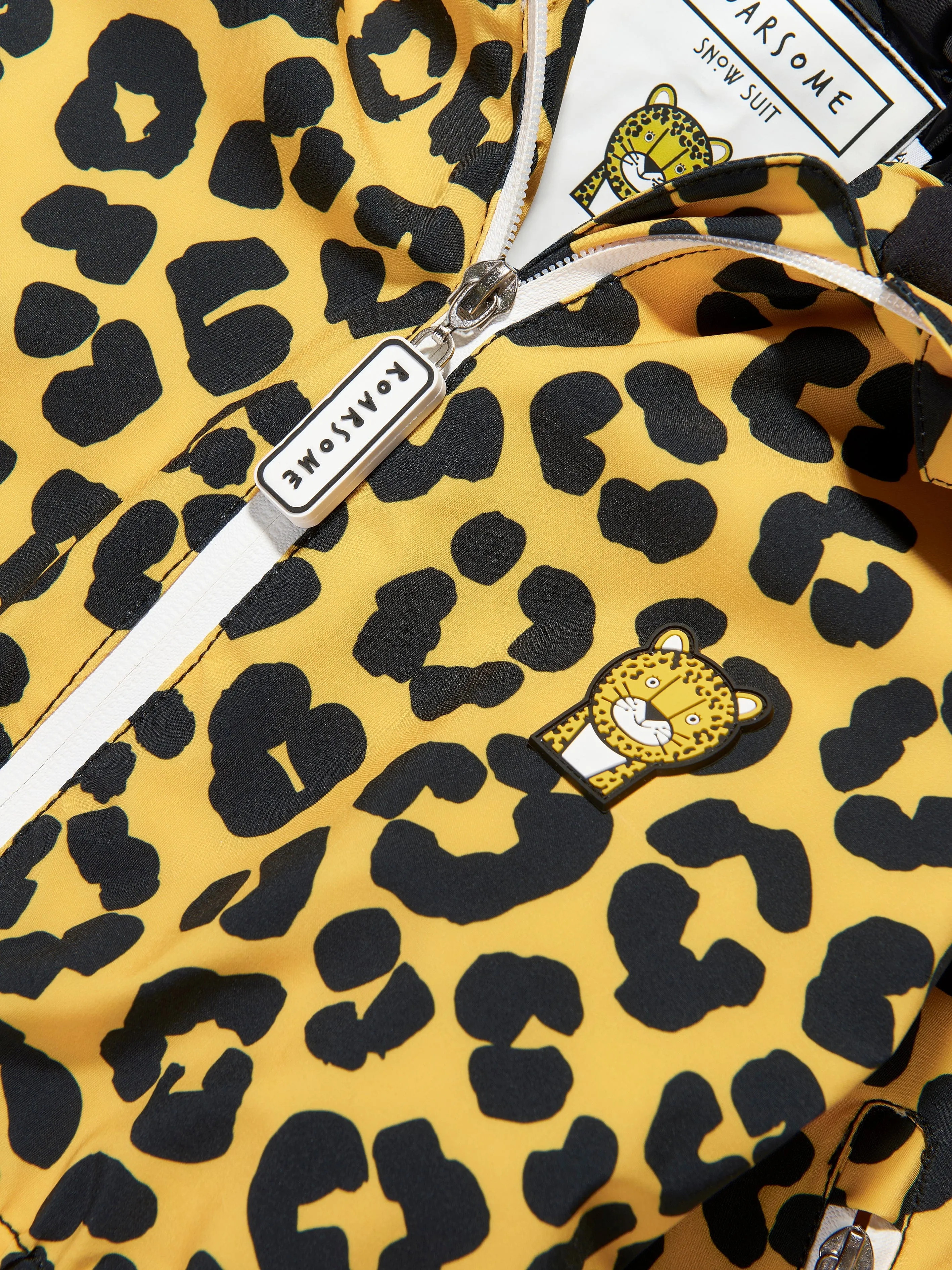 Roarsome Kids Dash Der Leoparden-Skianzug in Gelb
