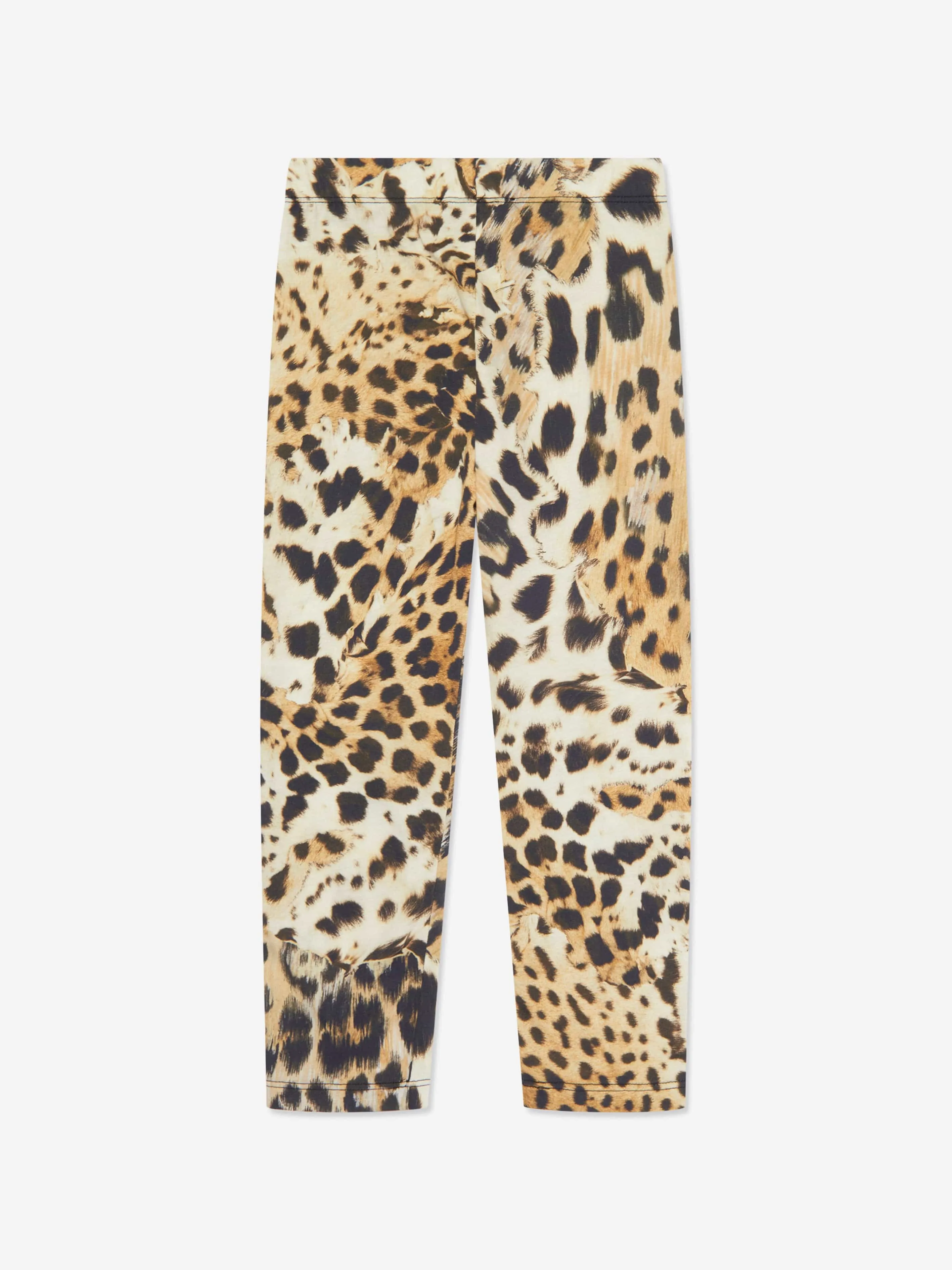 Roberto Cavalli Mädchen Leopardenmuster Leggings in Braun