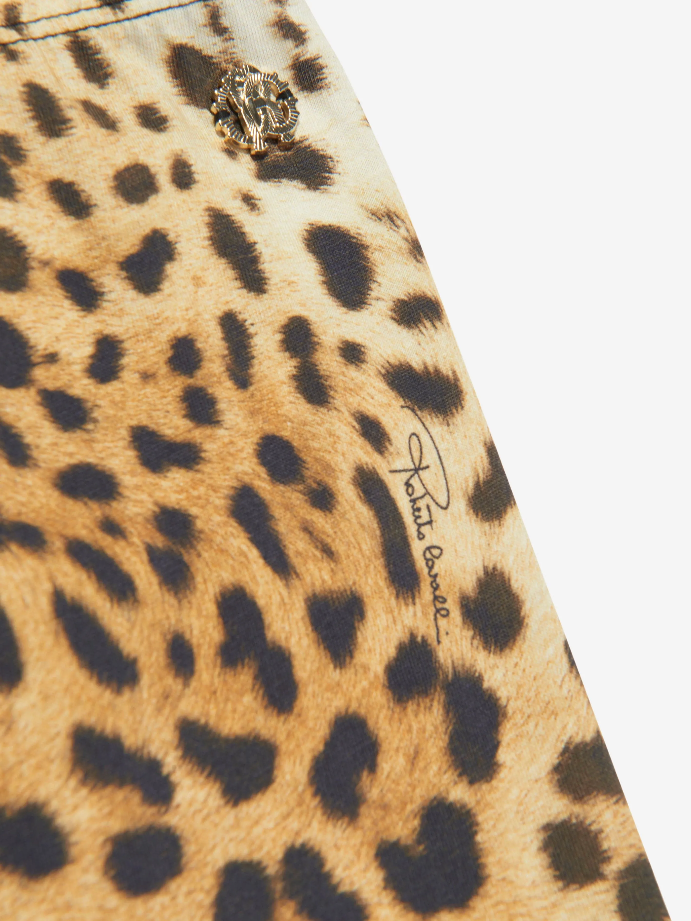 Roberto Cavalli Mädchen Leopardenmuster Leggings in Braun