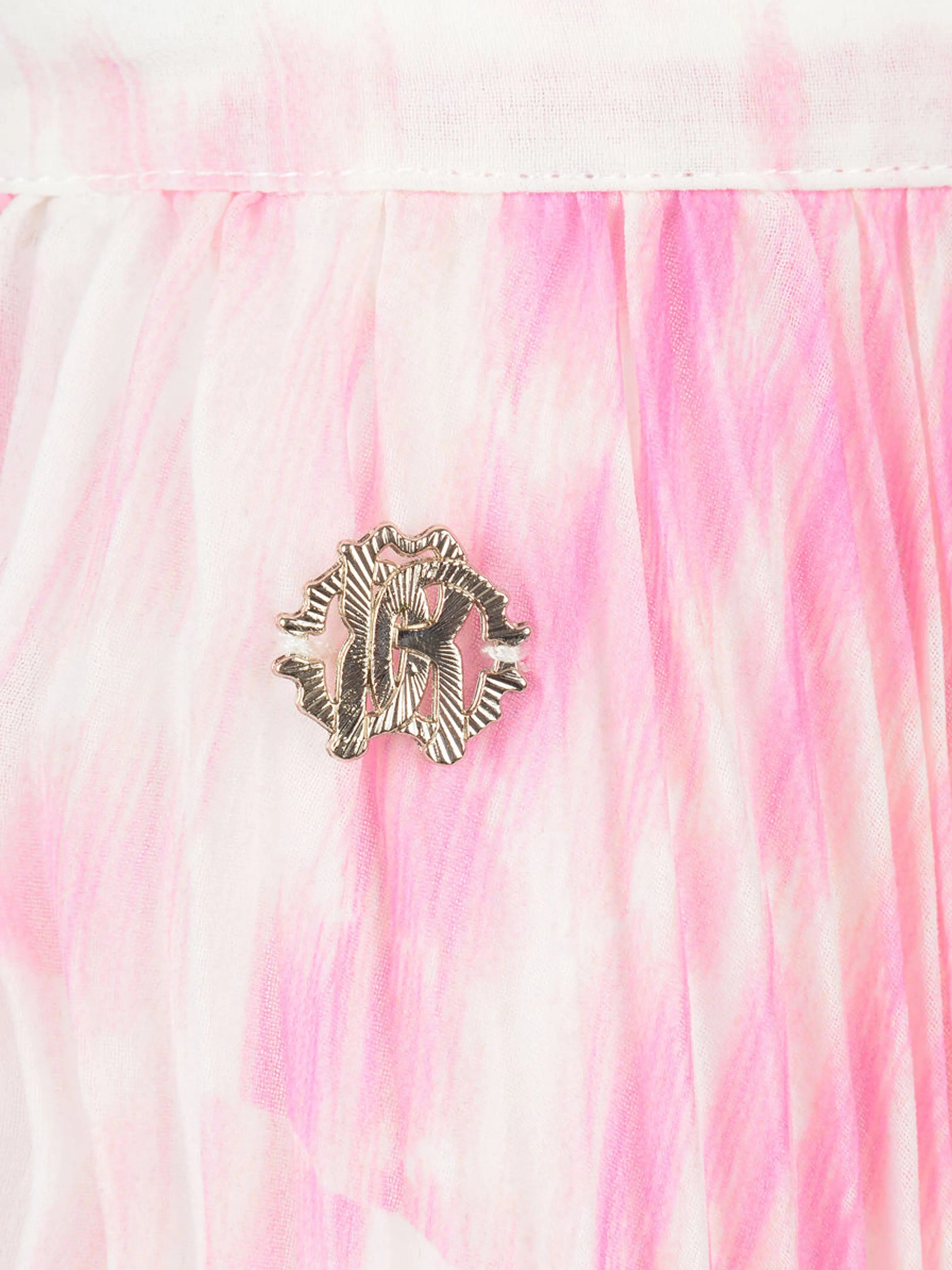 Roberto Cavalli Girls Leopardenmuster Plisseerock