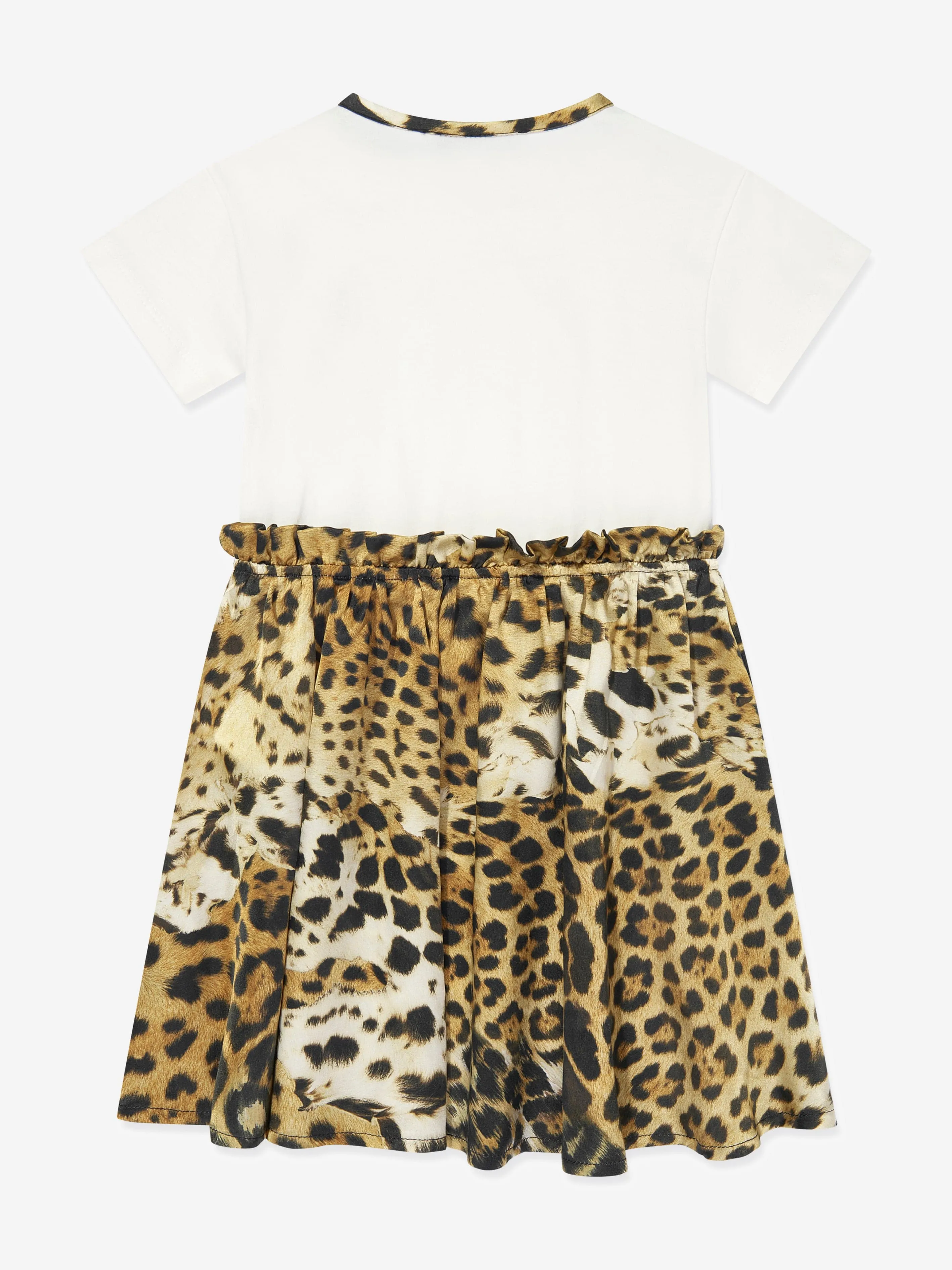 Roberto Cavalli Girls Seide und Jersey Jaguar in Weiß