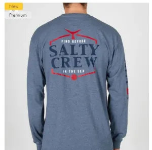 Salty Crew SkipJack Premium LS Herren T-Shirt - Athletic Heather