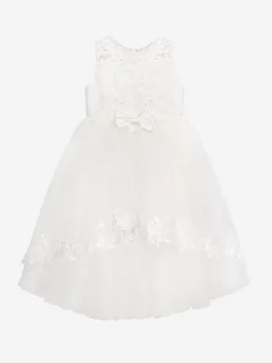Sarah Louise Mädchen Ballerina-Länge Festkleid in Elfenbein