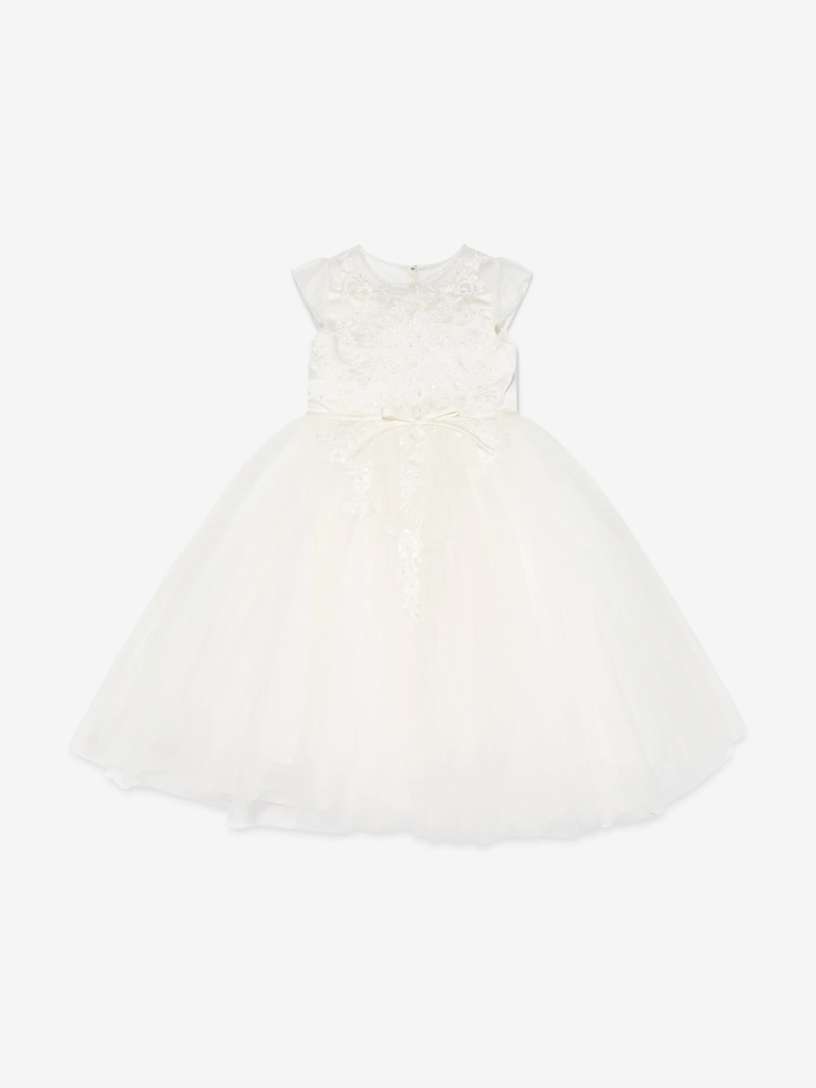 Sarah Louise Mädchen Ballerina-Länge Festkleid in Elfenbein