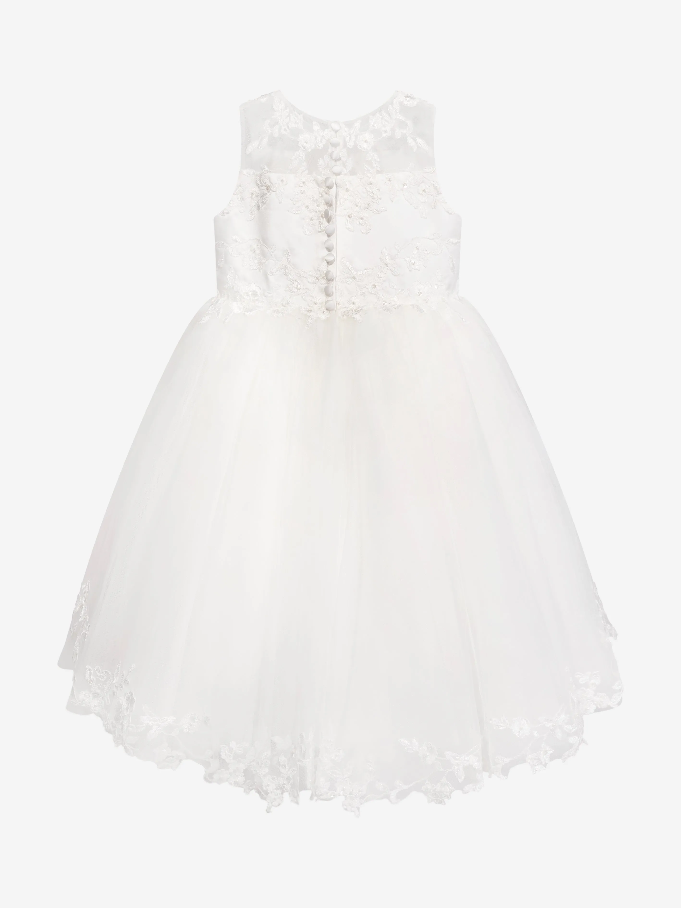 Sarah Louise Mädchen Ballerina-Länge Festkleid in Elfenbein