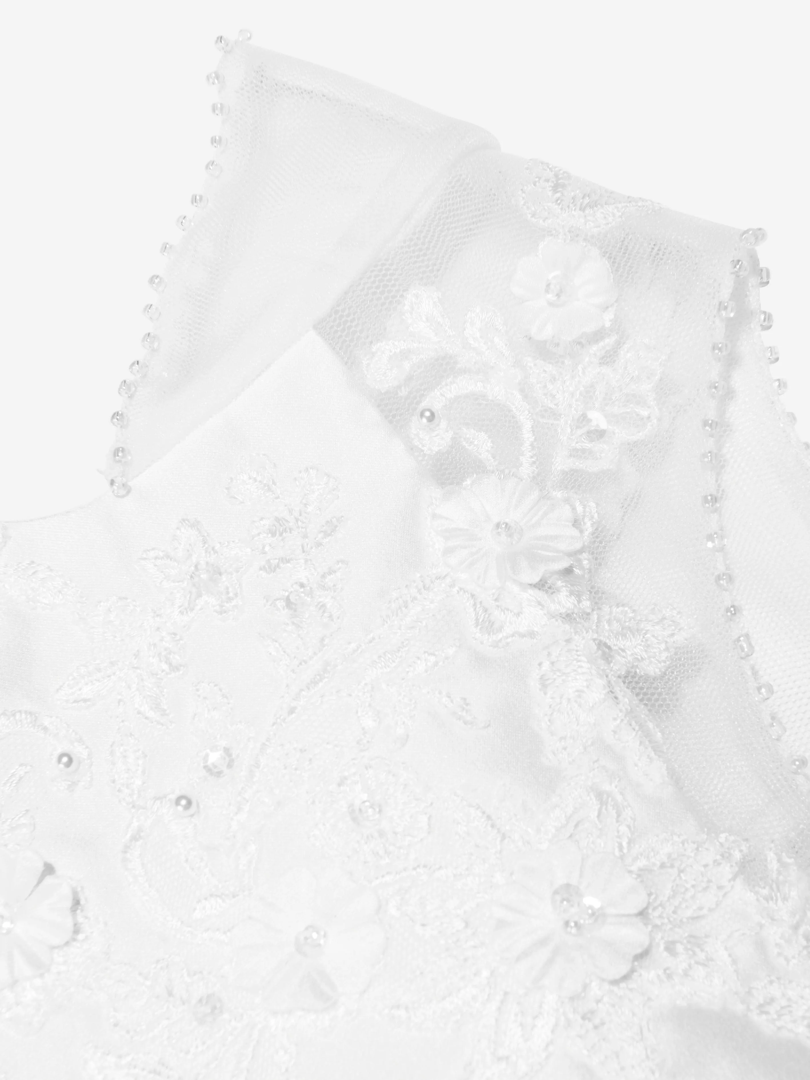 Sarah Louise Mädchen Ballerina-Länge Festliches Kleid in Weiß