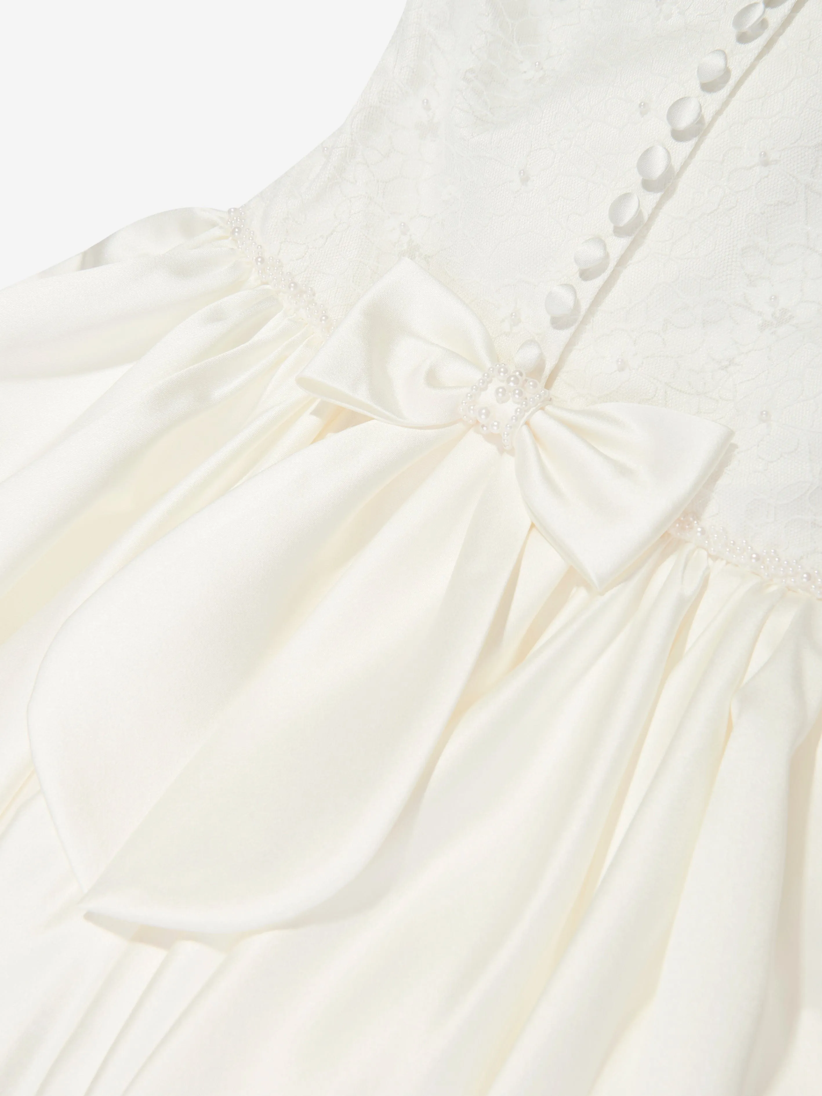 Sarah Louise Mädchen Ballerina-Länge Festkleid in Weiß