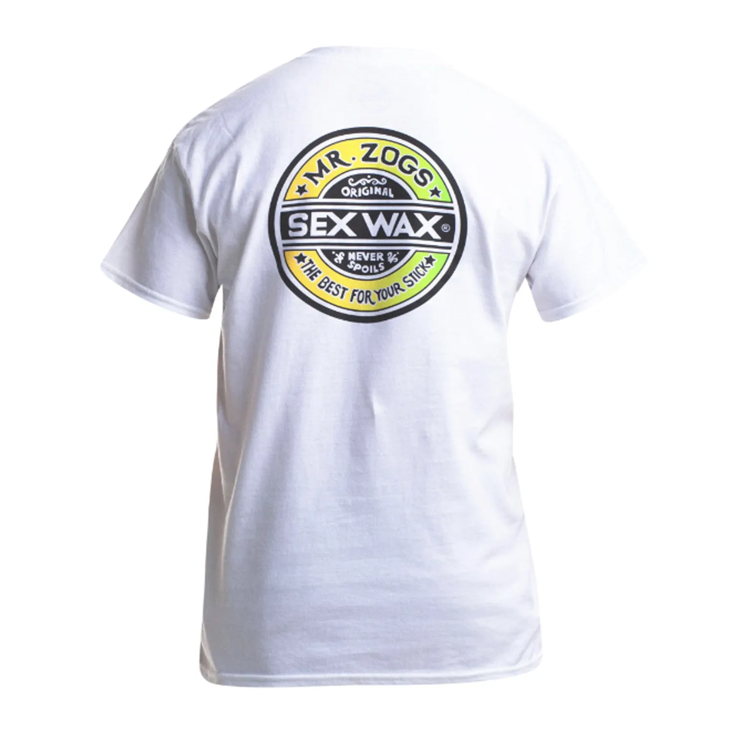 Sex Wax SS T-Shirt - Schwarz - Weiß - Htr Grau
