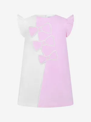 Simonetta & Weißes Baumwollschleifenkleid