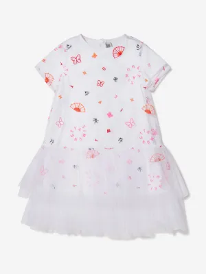 Simonetta Mädchen Mehrfarbiges Schichtkleid