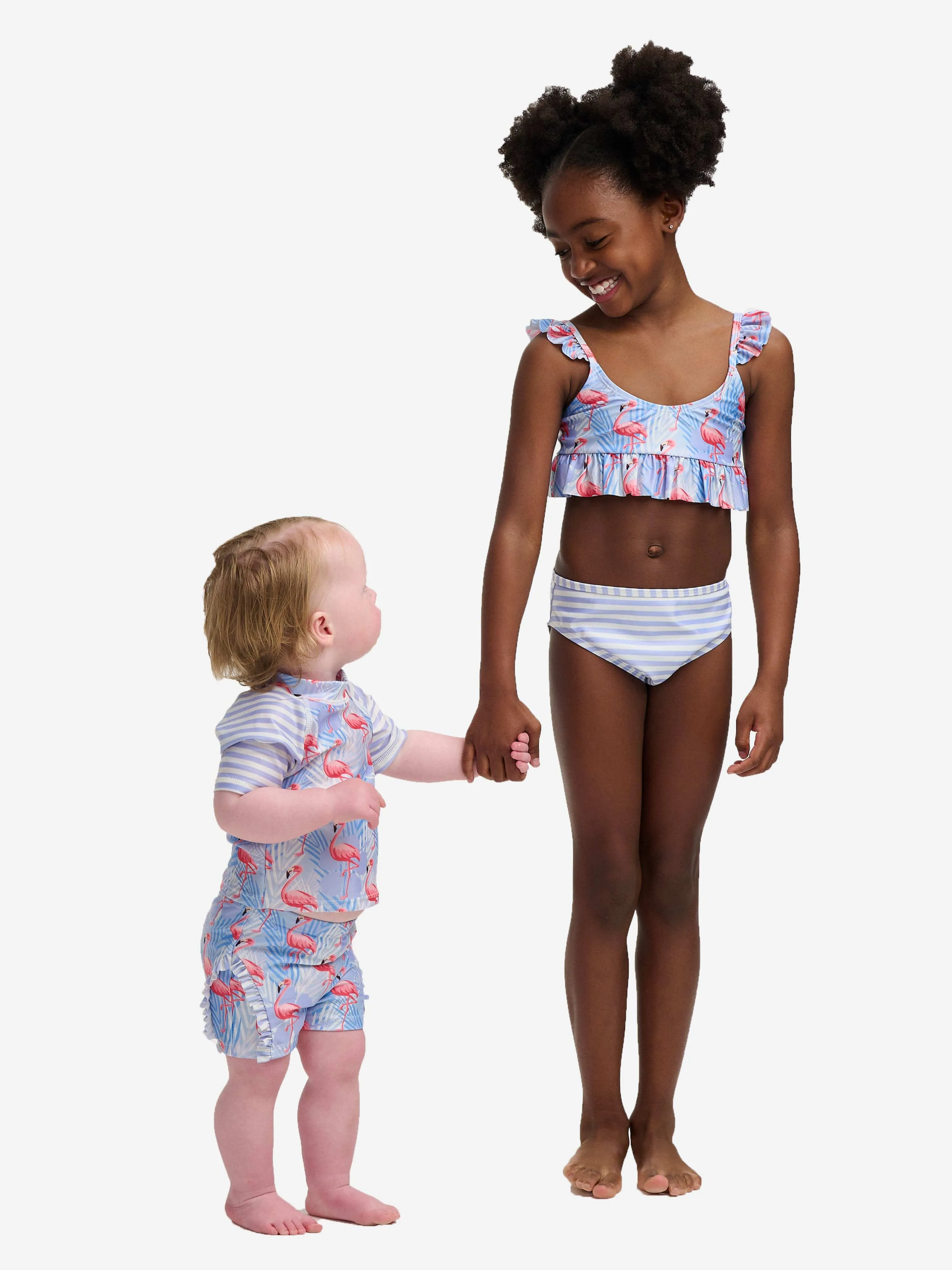 Soli Swim Girls Flamingo Bikini (UPF50 ) in Lila