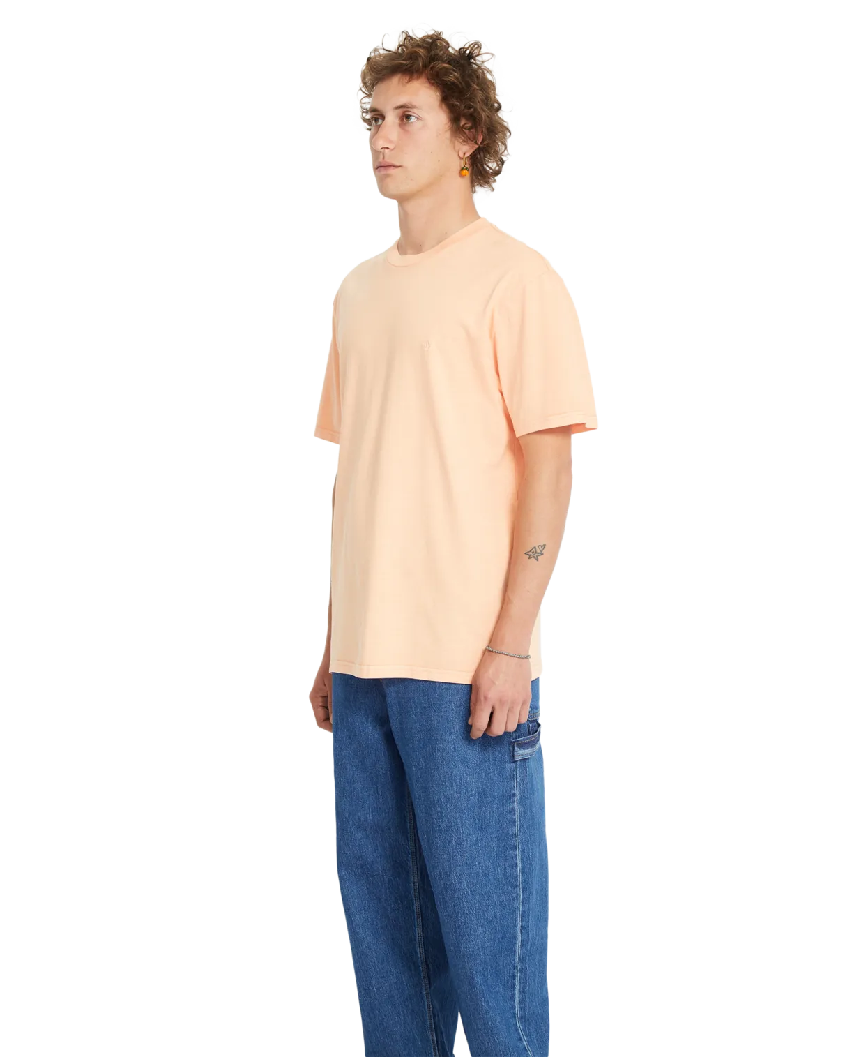 Solid Stone T-Shirt in Blassem Pfirsich
